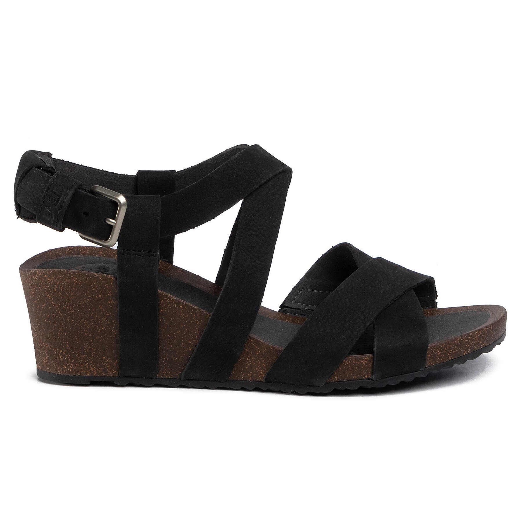 Teva Сандали Mahonia Wedge Cross Strap 1106860 Черен - Pepit.bg