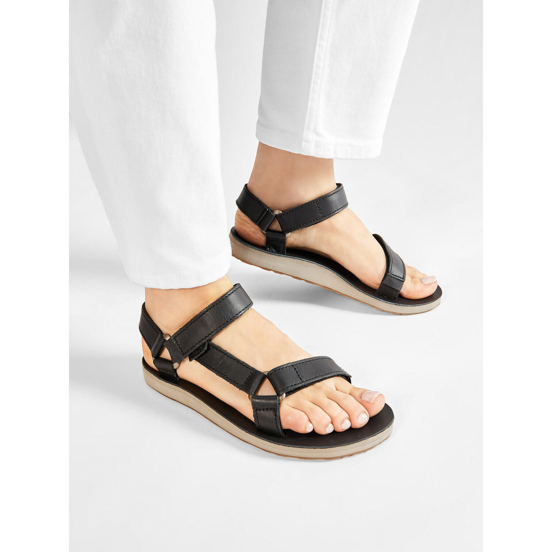 Teva Сандали W Original Universal Leather 1116637 Черен - Pepit.bg