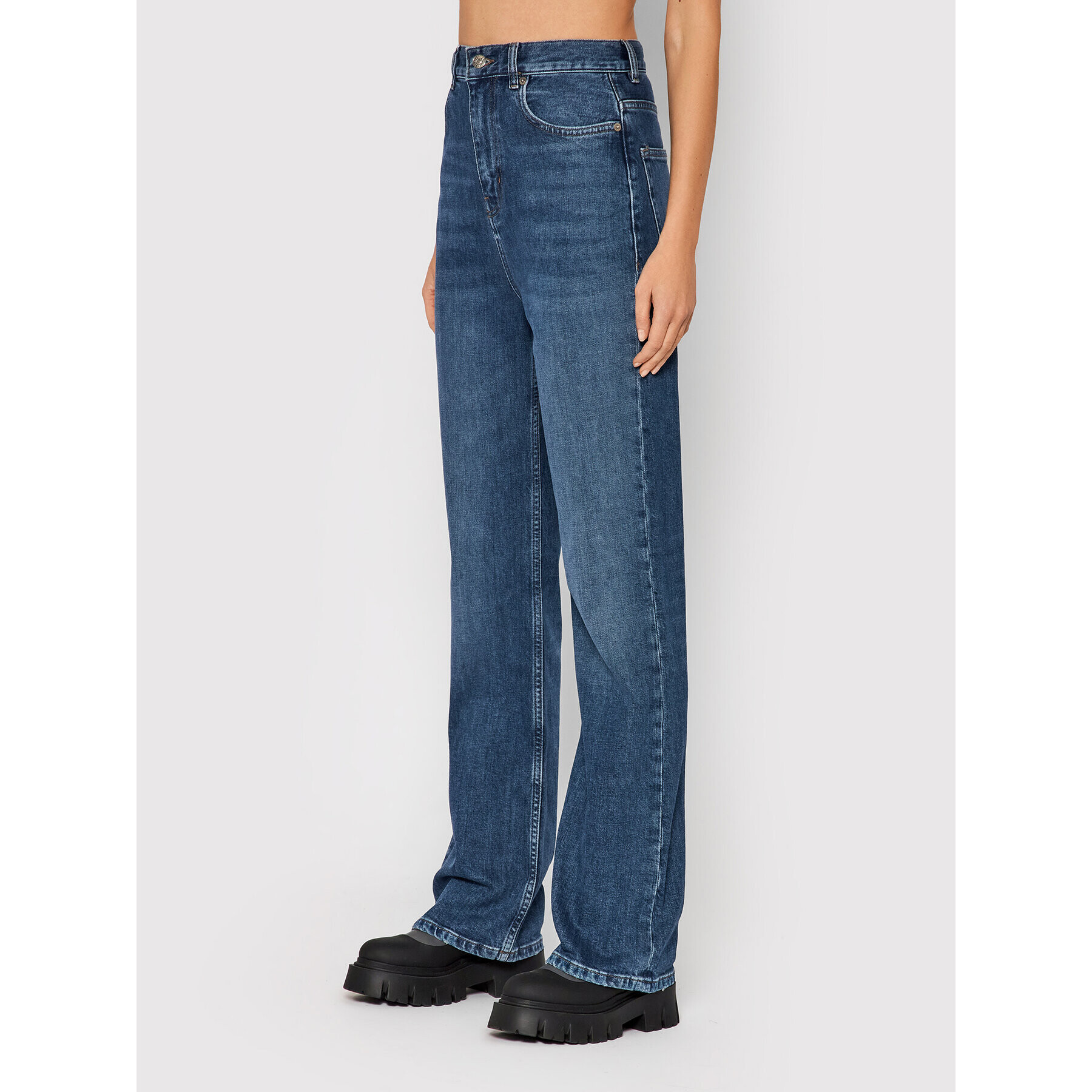 The Kooples Дънки Bootcut FJEA23016J Син Relaxed Fit - Pepit.bg