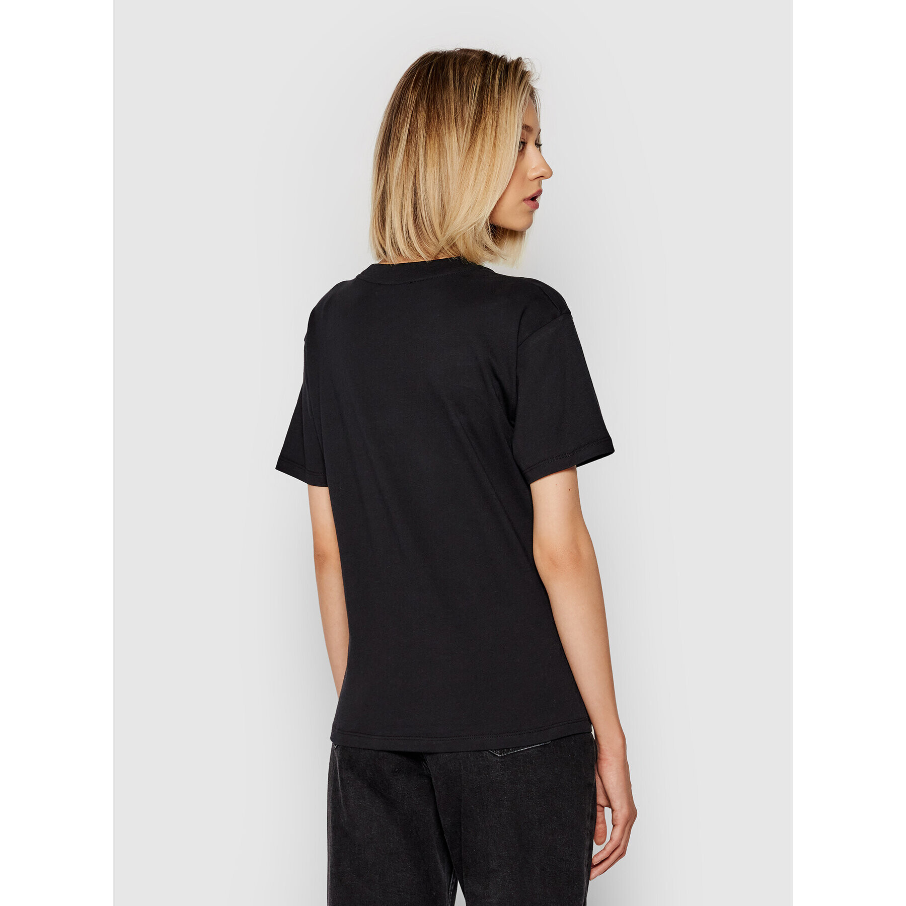 The Kooples Тишърт Jersey Print FTSC20036K Черен Regular Fit - Pepit.bg