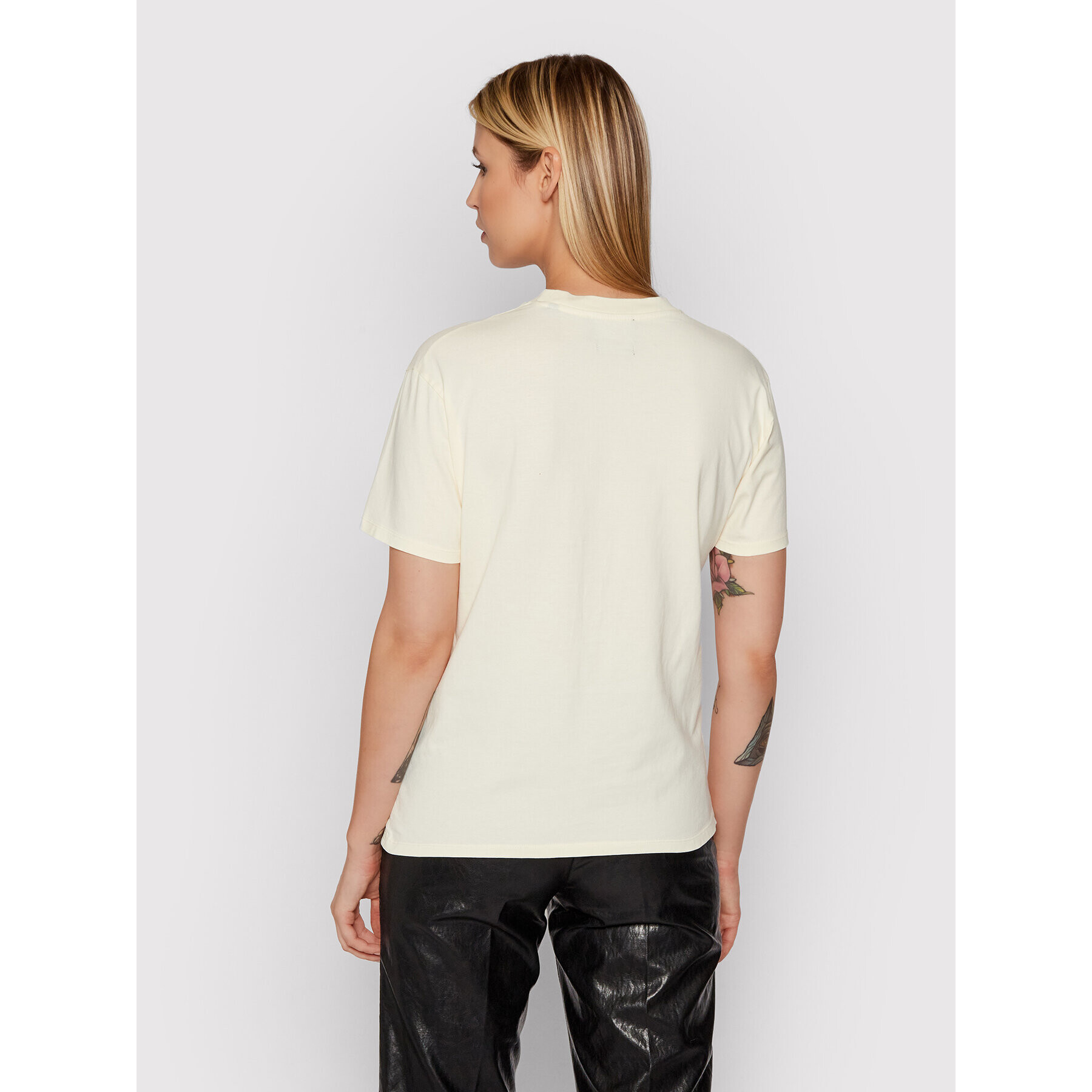 The Kooples Тишърт Print FTSC23030K Жълт Regular Fit - Pepit.bg