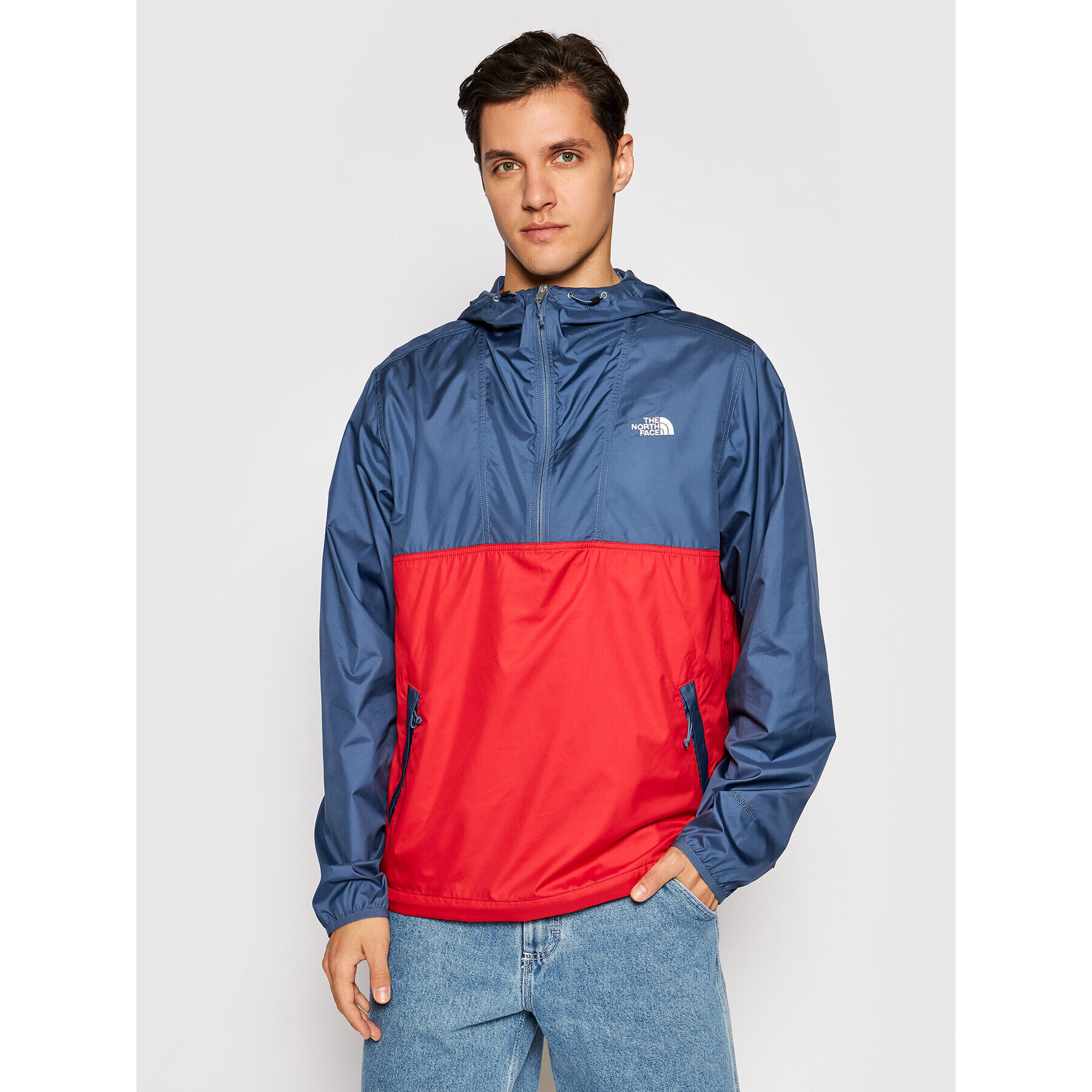 The North Face Анорак Cyclone NF0A5A3HY251 Тъмносин Regular Fit - Pepit.bg