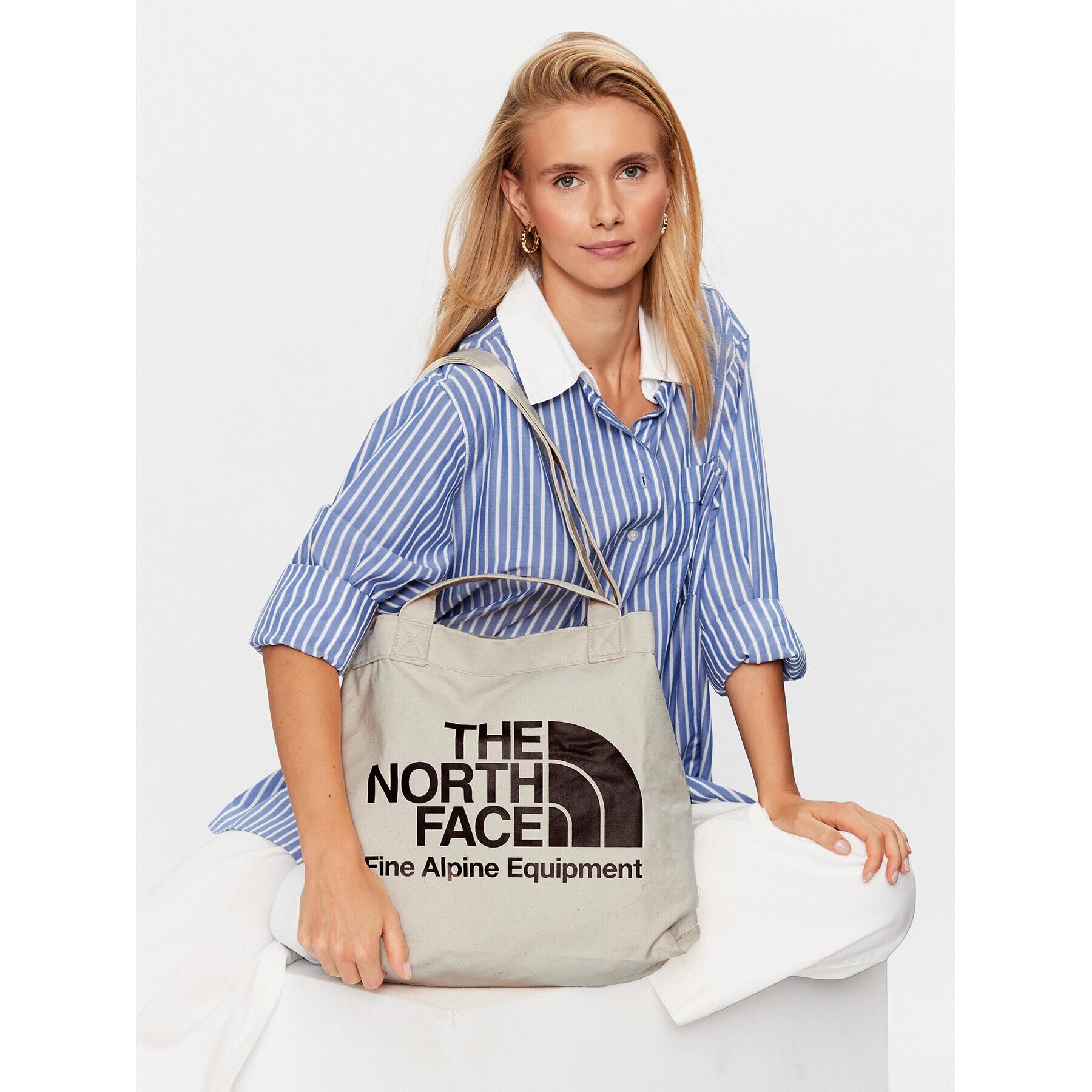 The North Face Дамска чанта Adjustable Cotton Tote NF0A81BRR171 Бежов - Pepit.bg