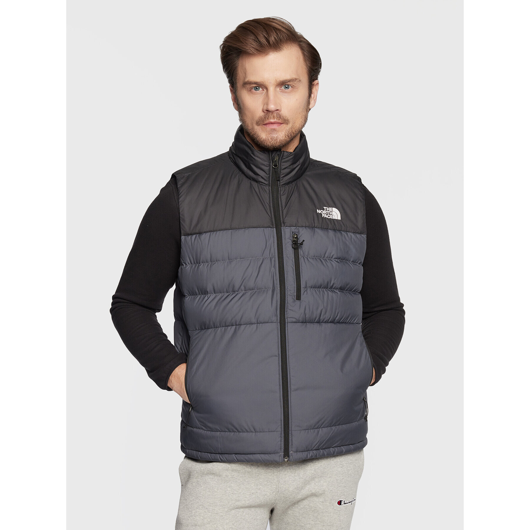 The North Face Елек Aconcagua NF0A4R2F Сив Regular Fit - Pepit.bg