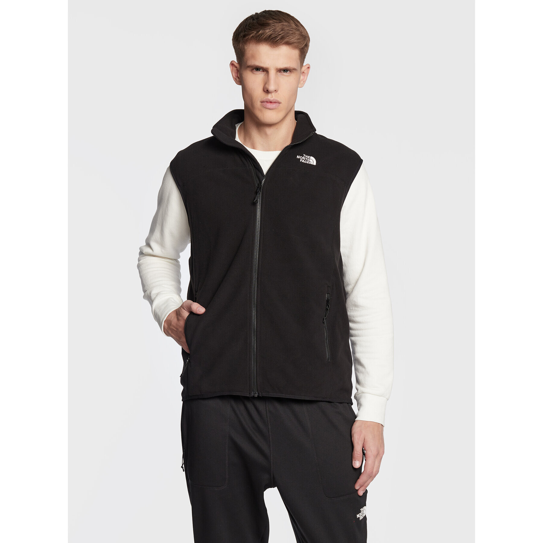 The North Face Елек Glacier NF0A7SSL Черен Regular Fit - Pepit.bg