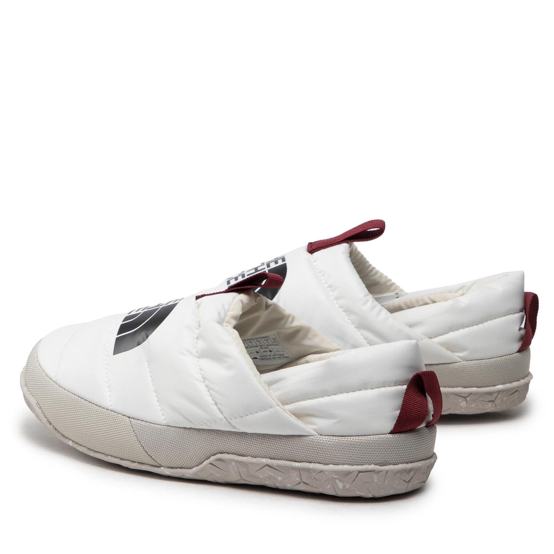The North Face Пантофи Nuptse Mule NF0A5G2BQ4C1 Бял - Pepit.bg