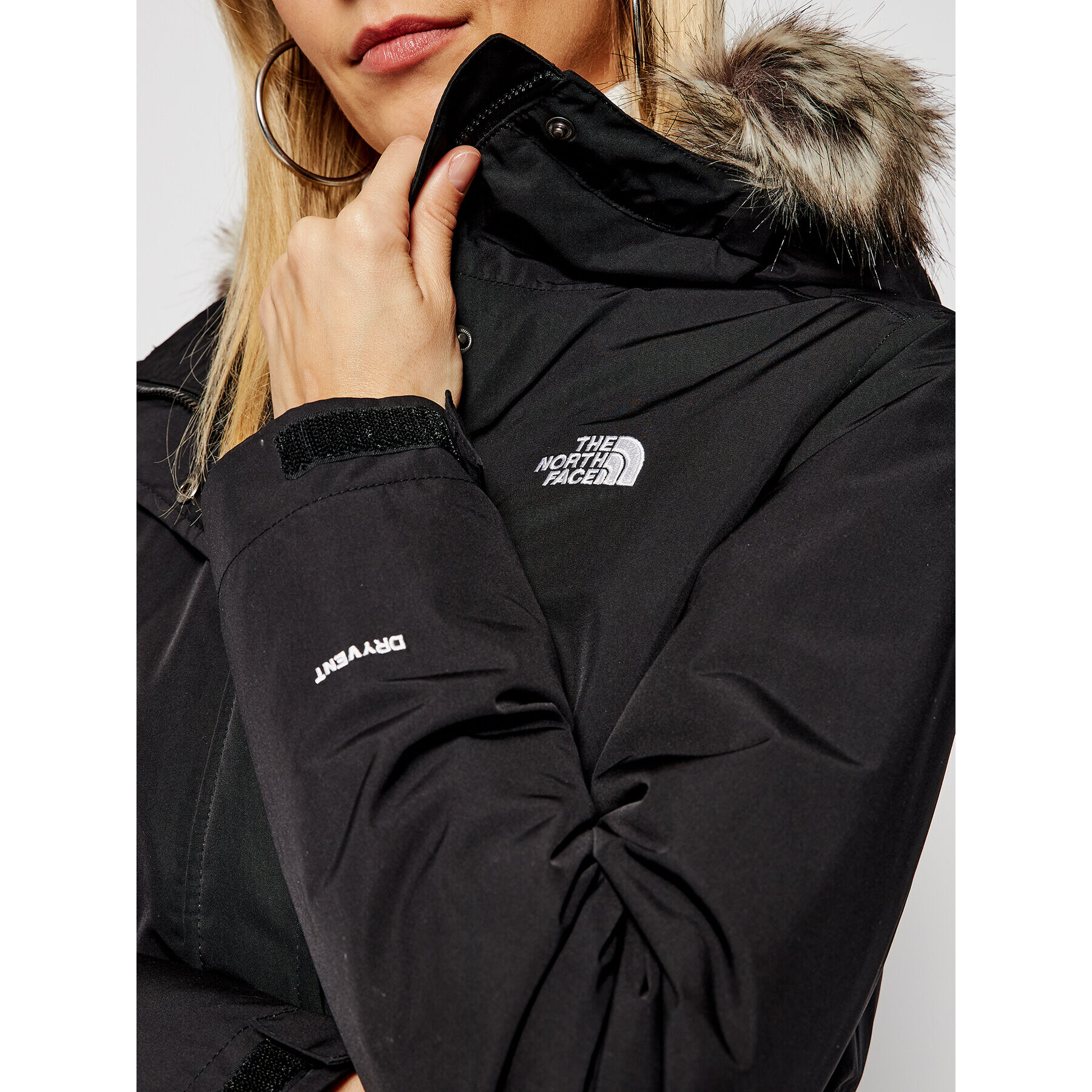 The North Face Парка Zaneck NF0A4M8Y Черен Regular Fit - Pepit.bg