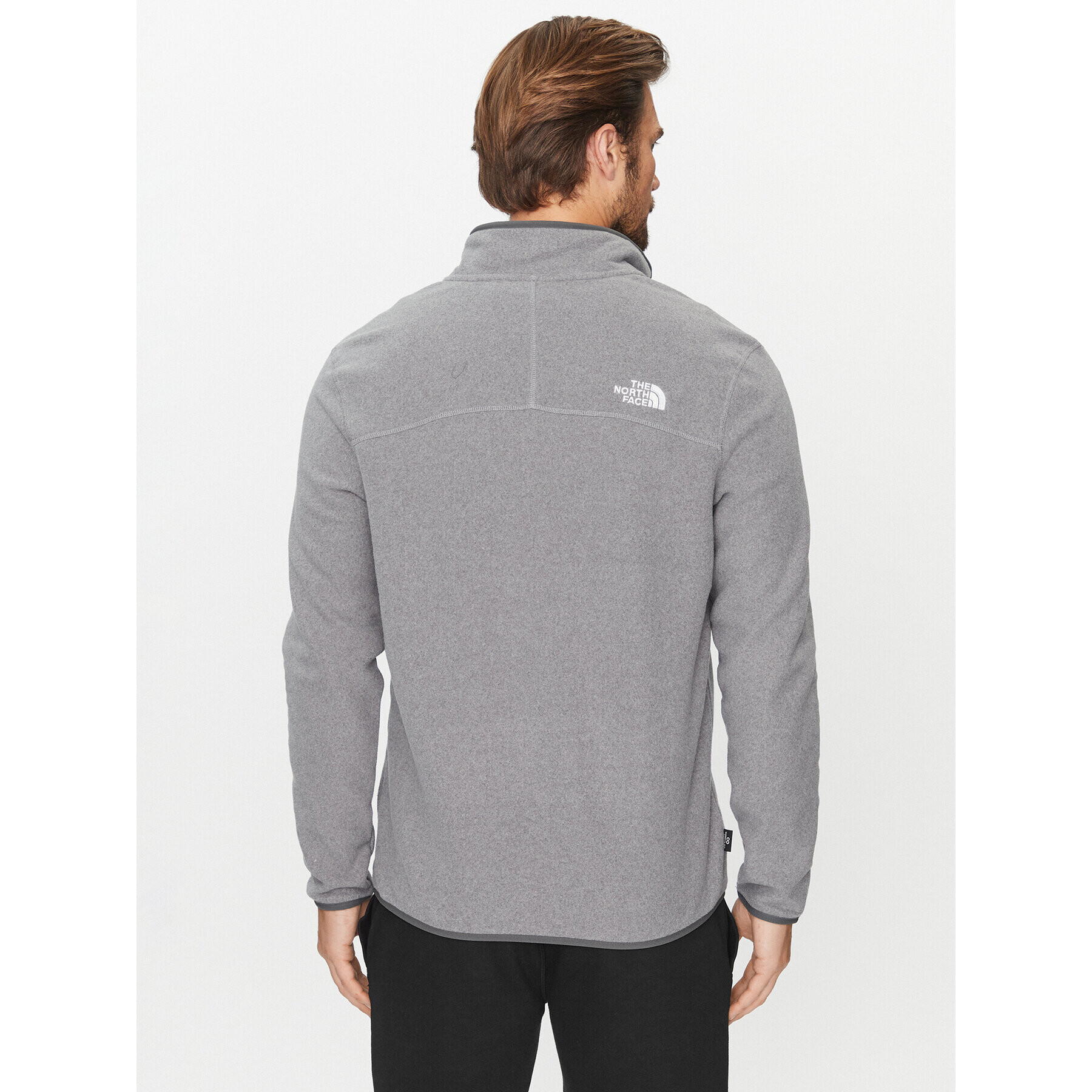 The North Face Полар M 100 Glacier 1/4 Zip - EuNF0A855WDYY1 Сив Regular Fit - Pepit.bg