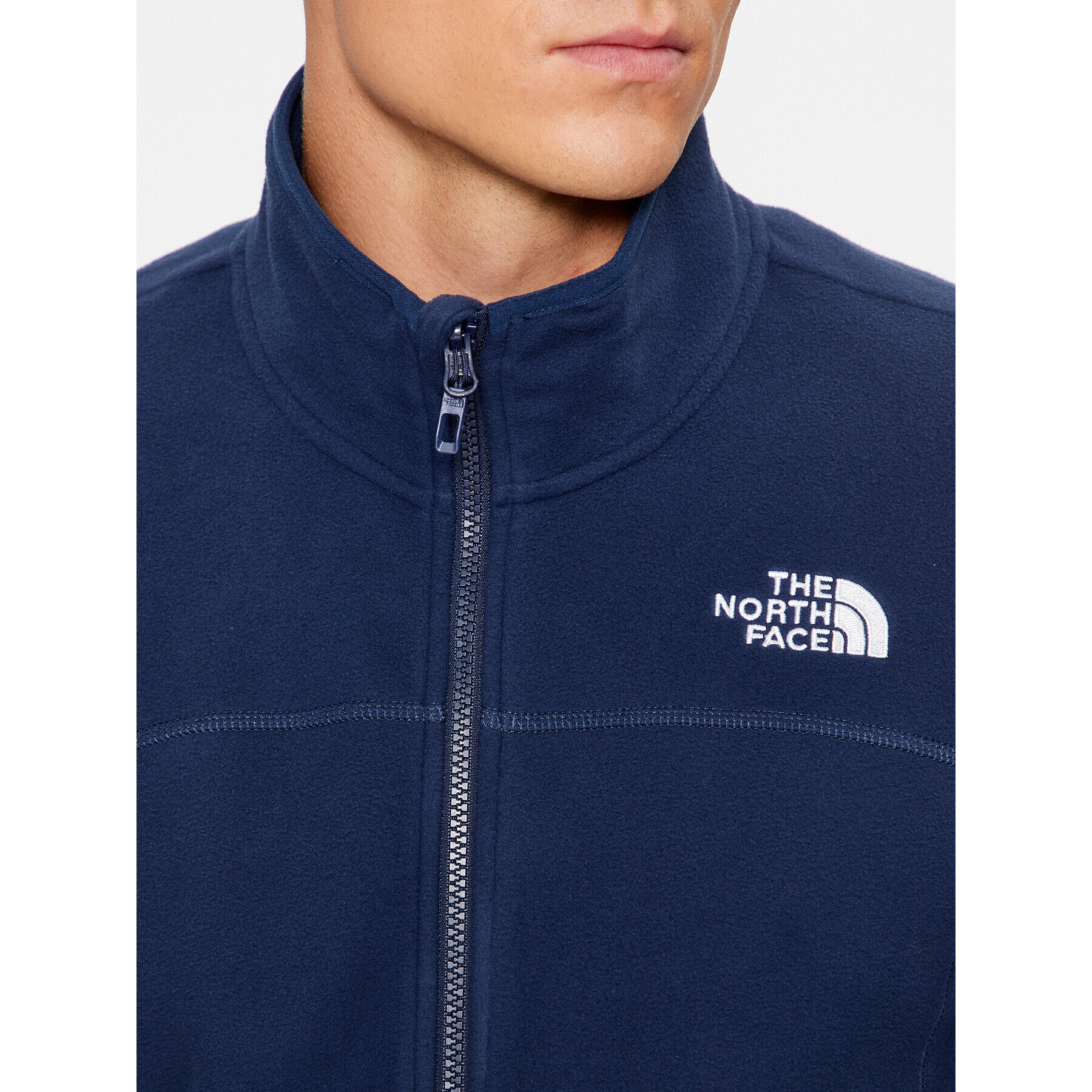 The North Face Полар M 100 Glacier Full Zip - EuNF0A855X8K21 Тъмносин Regular Fit - Pepit.bg