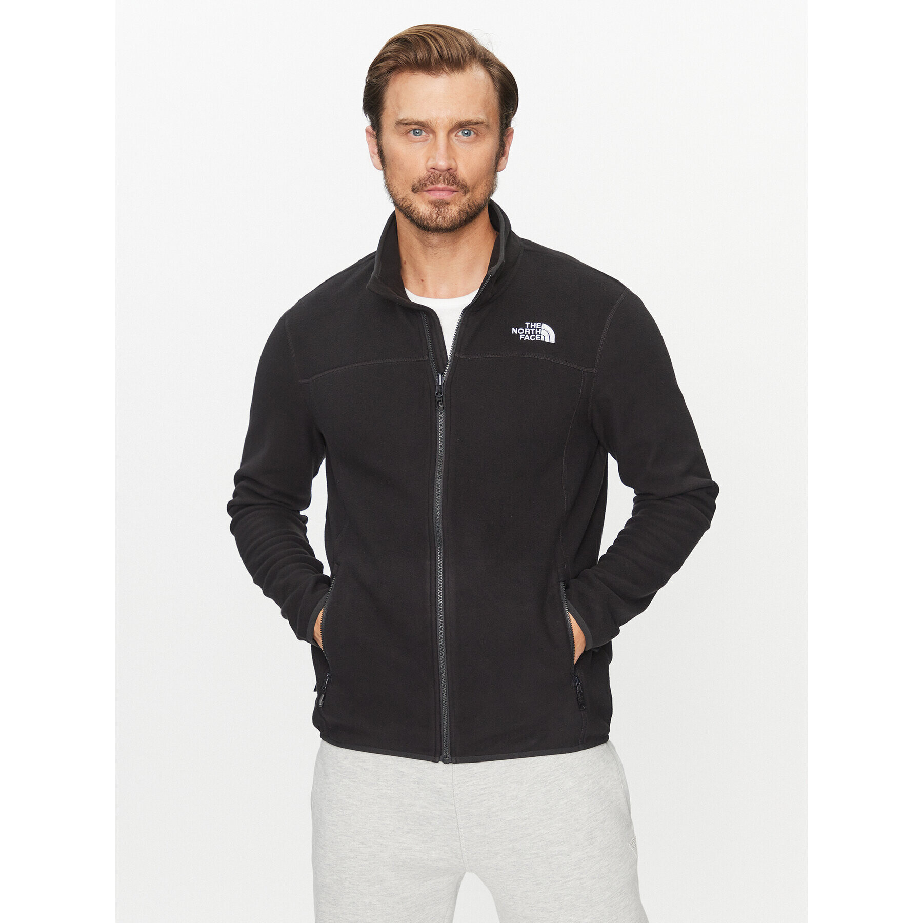 The North Face Полар M 100 Glacier Full Zip - EuNF0A855XJK31 Черен Regular Fit - Pepit.bg