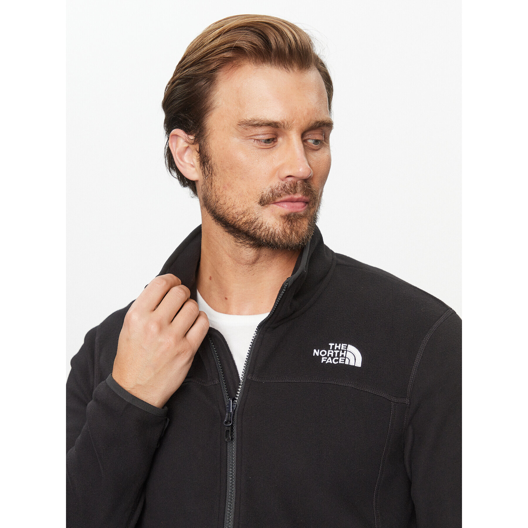 The North Face Полар M 100 Glacier Full Zip - EuNF0A855XJK31 Черен Regular Fit - Pepit.bg