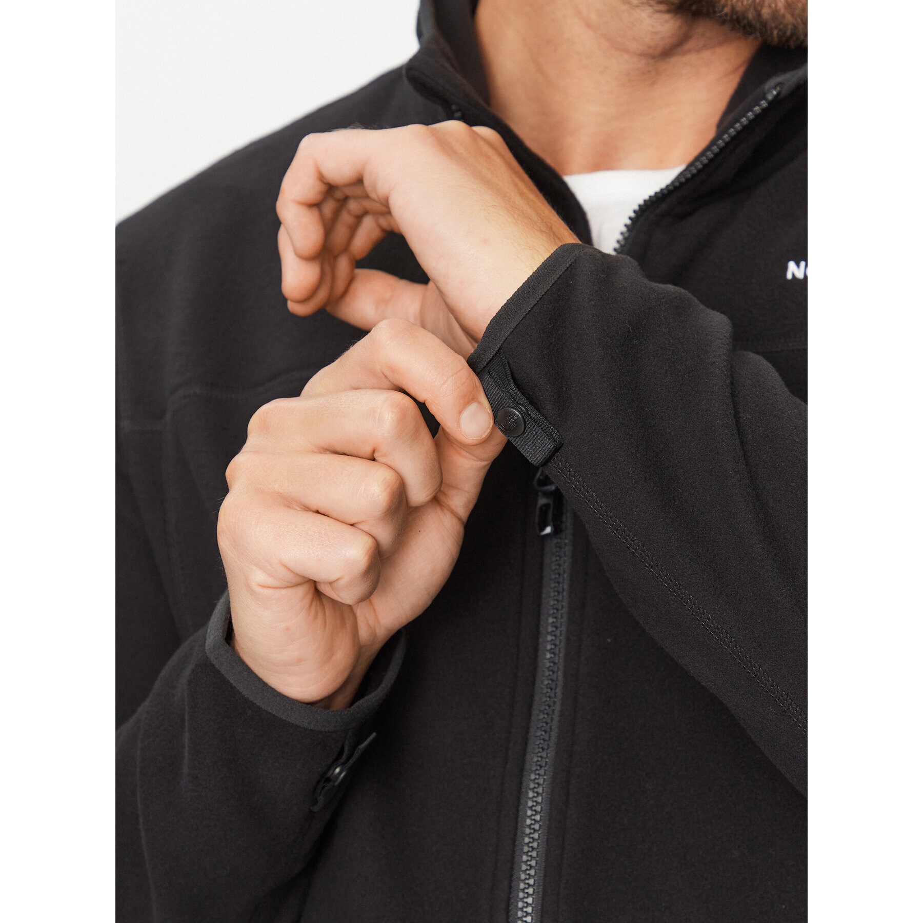 The North Face Полар M 100 Glacier Full Zip - EuNF0A855XJK31 Черен Regular Fit - Pepit.bg