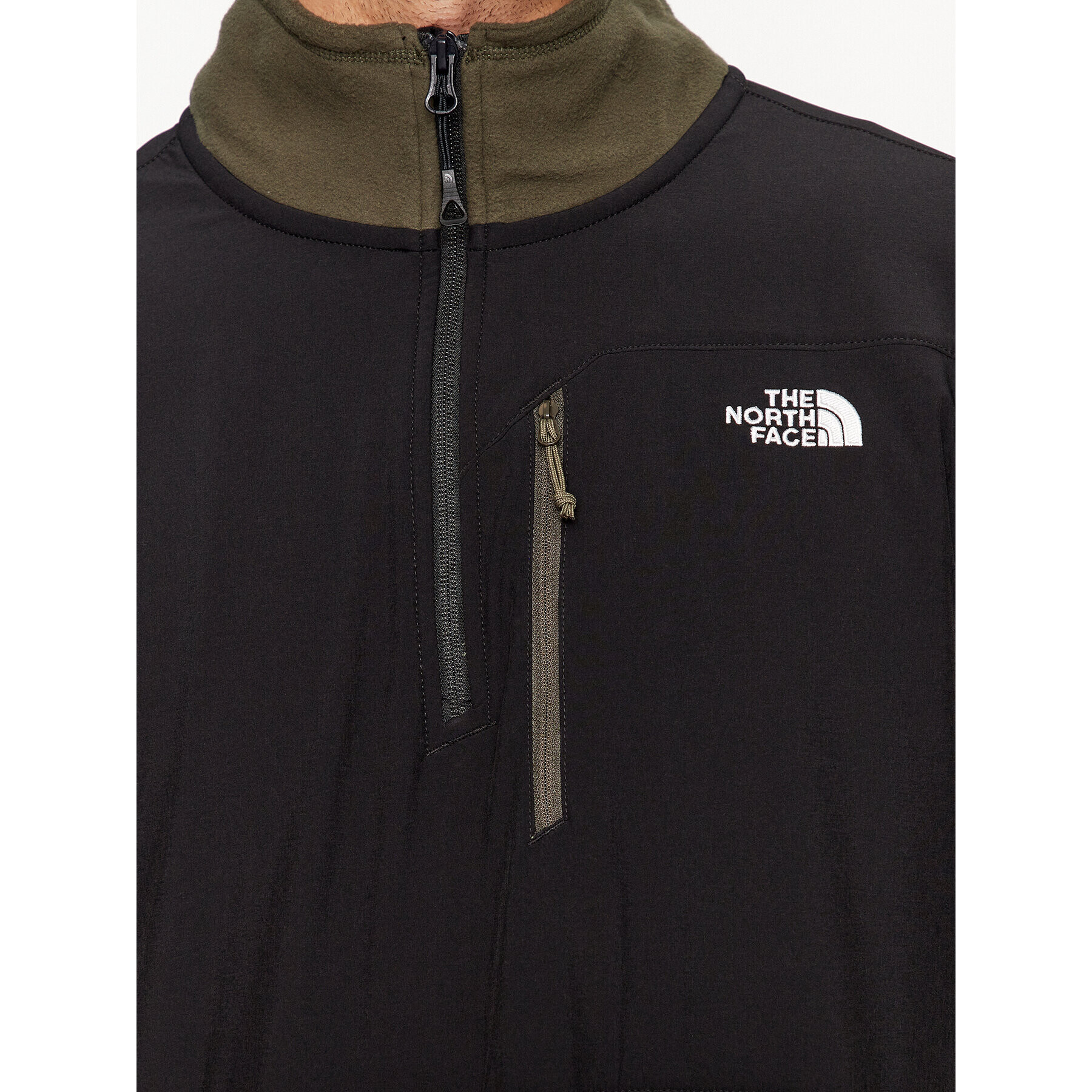 The North Face Полар M Glacier Pro 1/4 Zip - EuNF0A5IHRBQW1 Каки Regular Fit - Pepit.bg