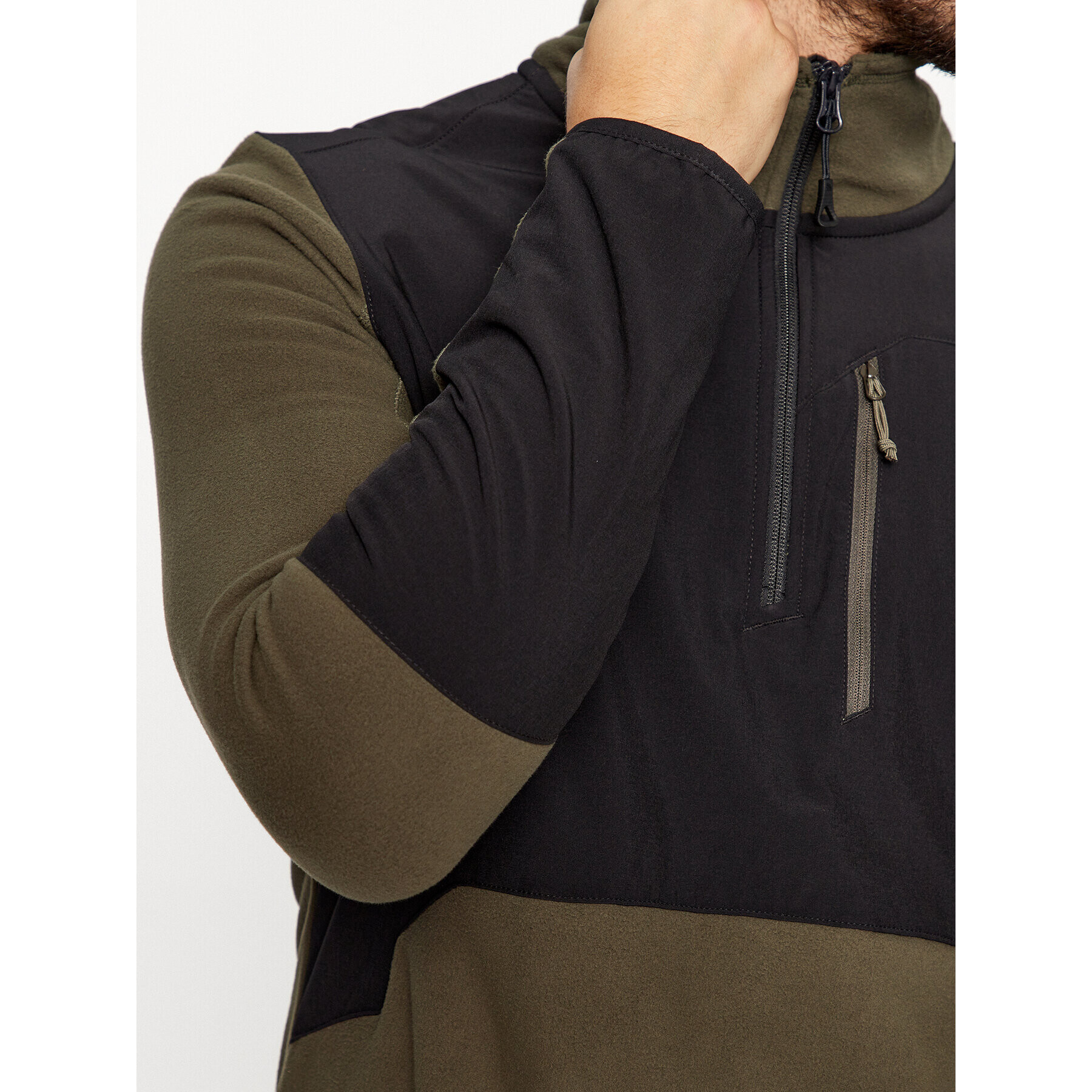 The North Face Полар M Glacier Pro 1/4 Zip - EuNF0A5IHRBQW1 Каки Regular Fit - Pepit.bg