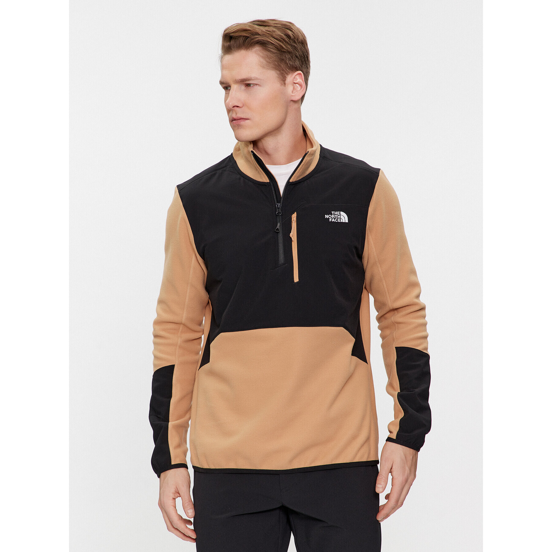 The North Face Полар M Glacier Pro 1/4 Zip - EuNF0A5IHRKOM1 Кафяв Regular Fit - Pepit.bg