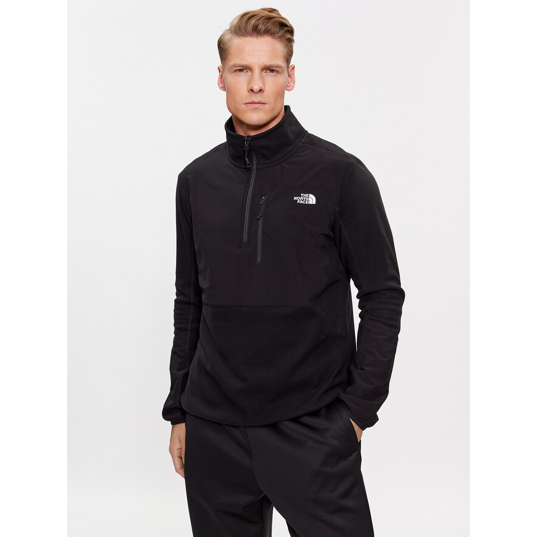 The North Face Полар M Glacier Pro 1/4 Zip - EuNF0A5IHRKX71 Черен Regular Fit - Pepit.bg