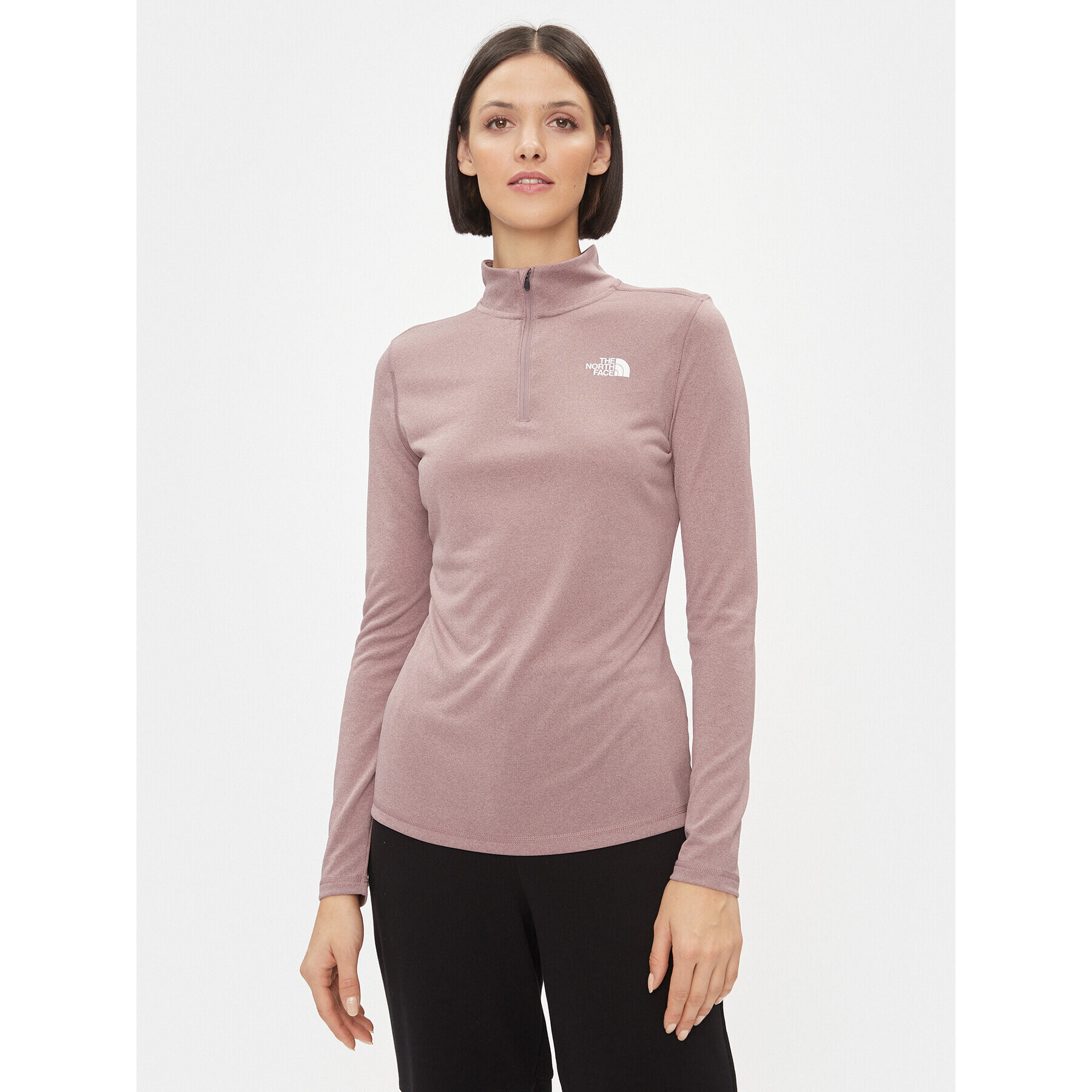 The North Face Полар W Flex 1/4 Zip - EuNF0A7ZB6JI91 Розов Regular Fit - Pepit.bg