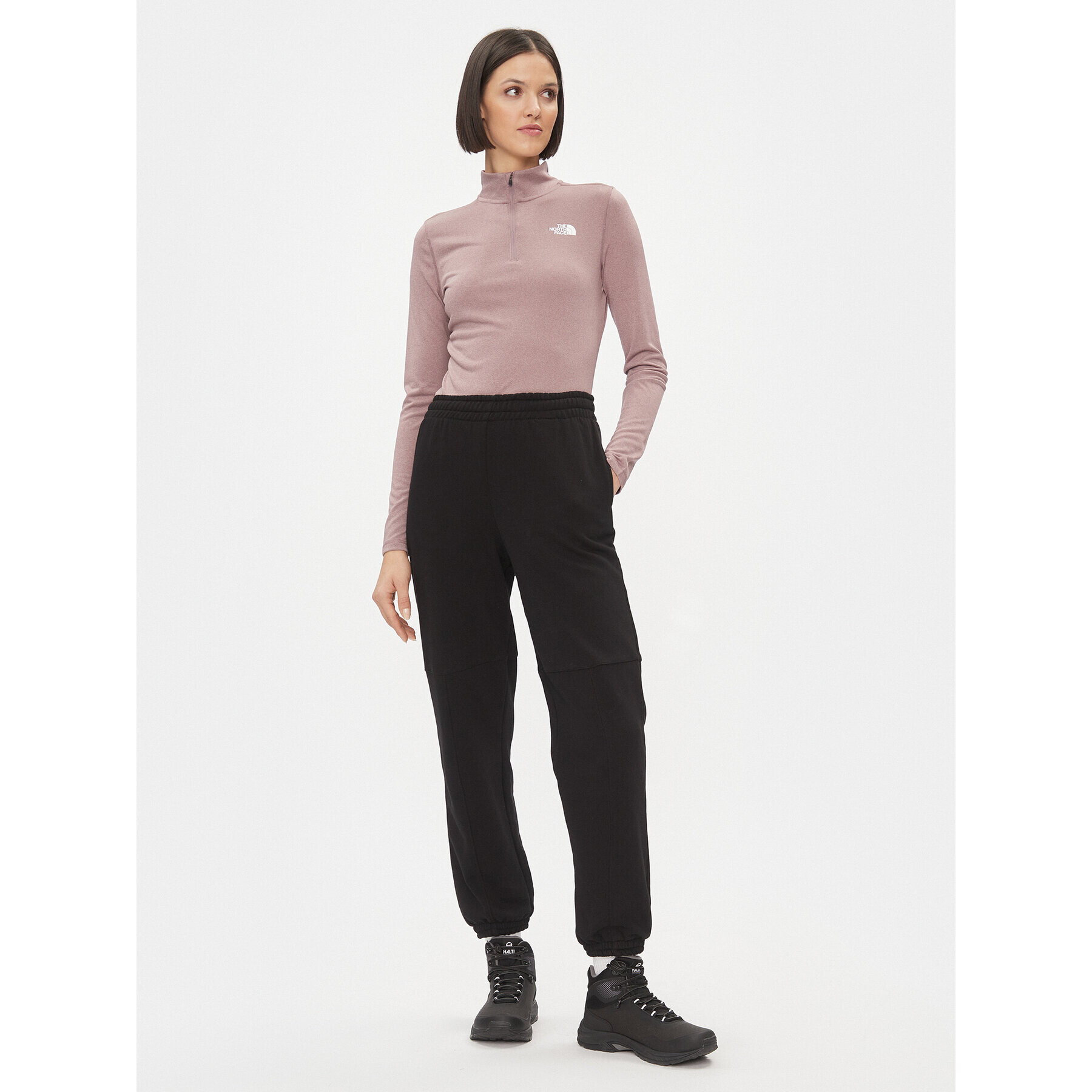 The North Face Полар W Flex 1/4 Zip - EuNF0A7ZB6JI91 Розов Regular Fit - Pepit.bg