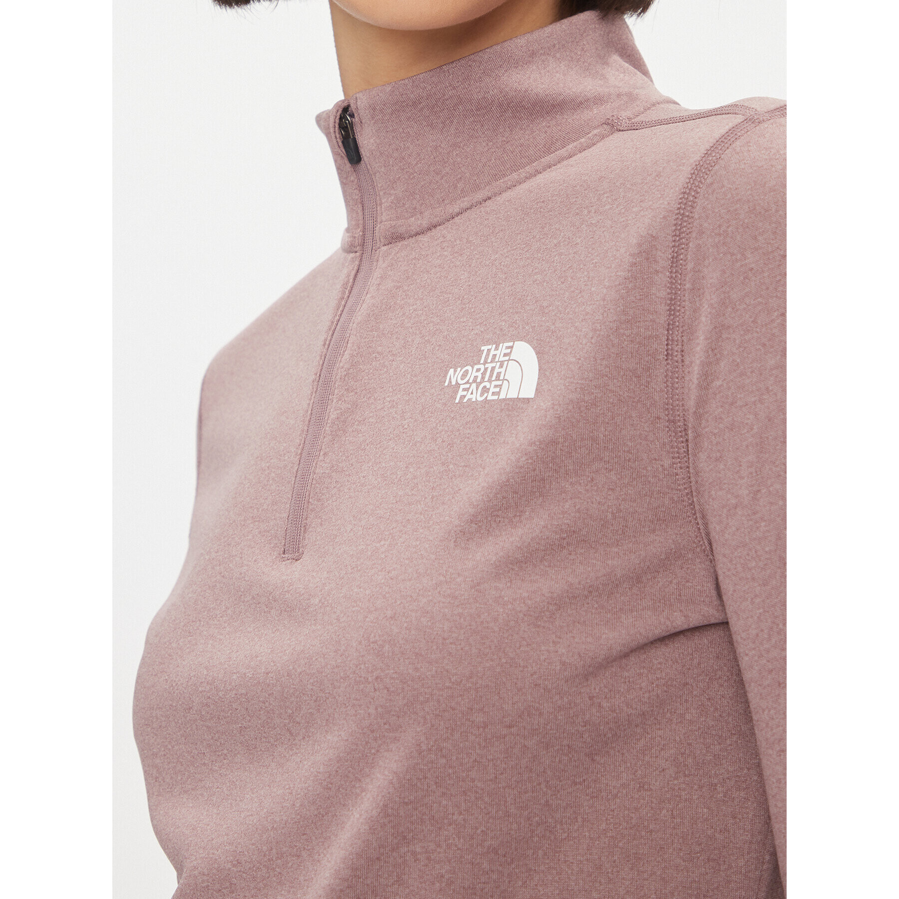 The North Face Полар W Flex 1/4 Zip - EuNF0A7ZB6JI91 Розов Regular Fit - Pepit.bg