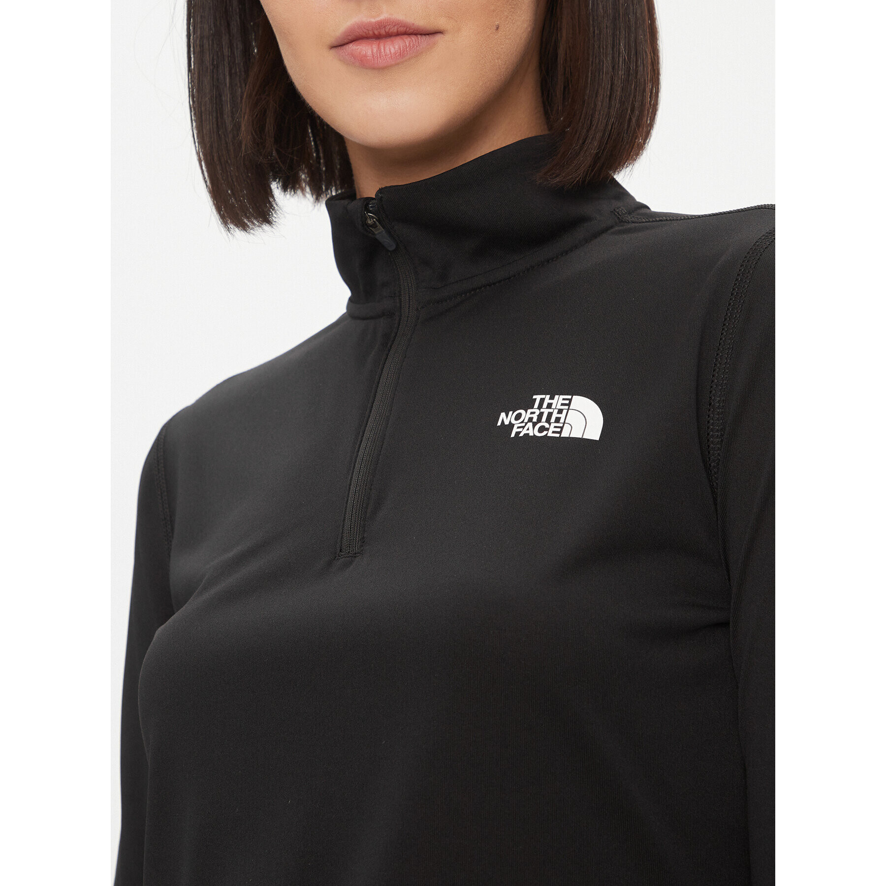 The North Face Полар W Flex 1/4 Zip - EuNF0A7ZB6JK31 Черен Regular Fit - Pepit.bg