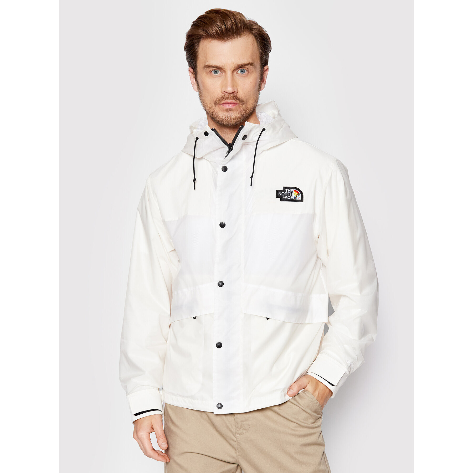 The North Face Преходно яке Outline NF0A5J4 Бял Regular Fit - Pepit.bg