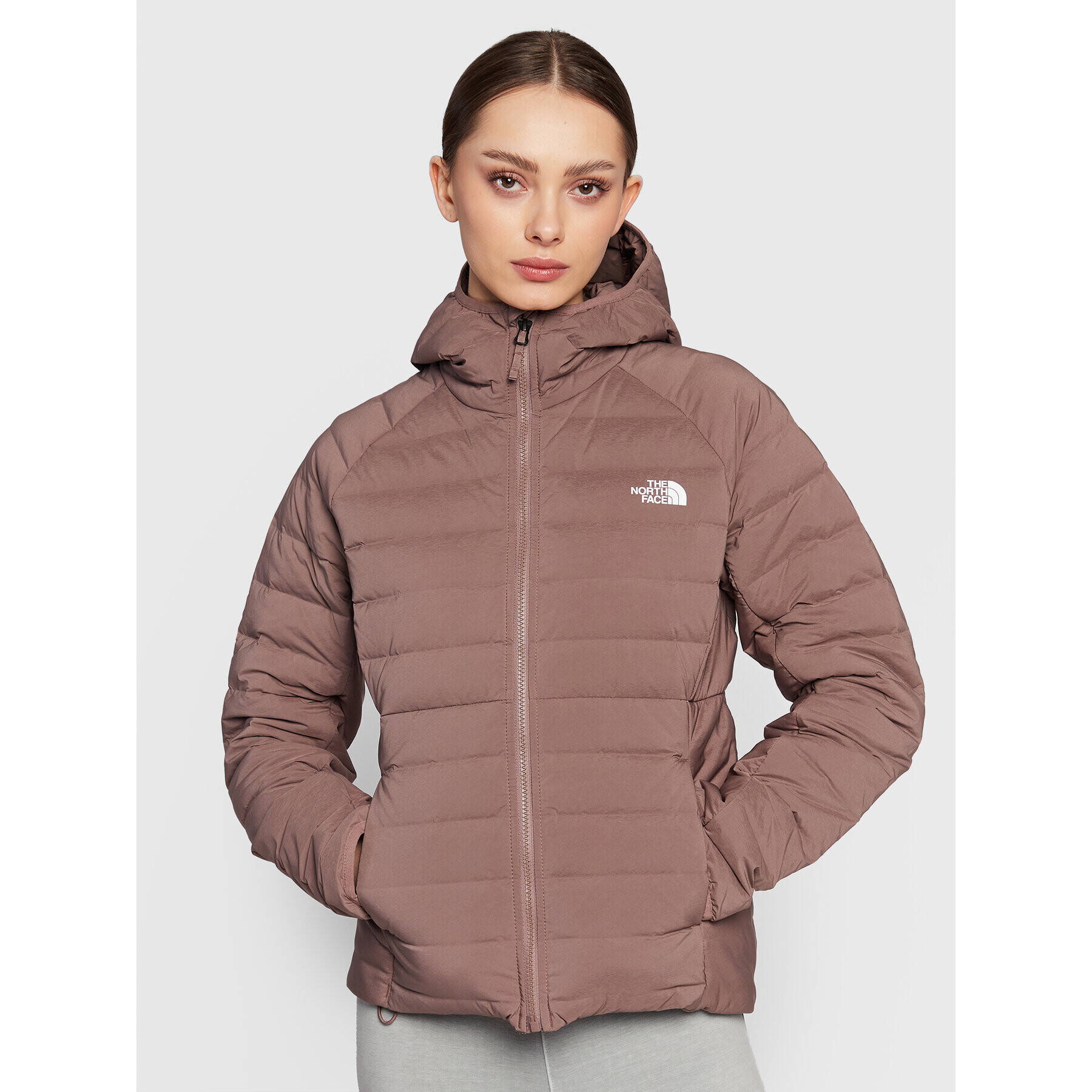 The North Face Пухено яке Belleview NF0A7UK5 Кафяв Regular Fit - Pepit.bg