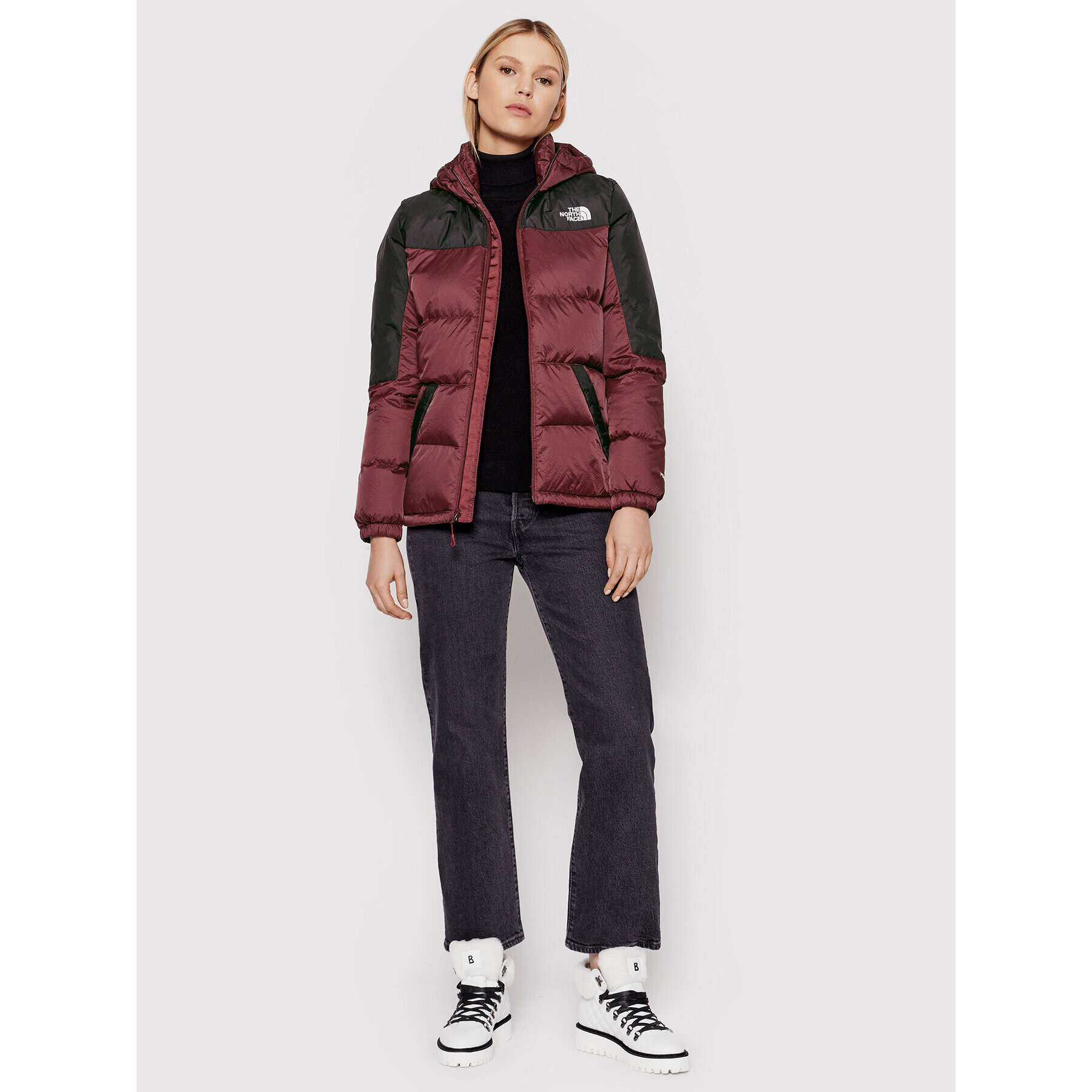 The North Face Пухено яке Diablo NF0A55H4 Бордо Regular Fit - Pepit.bg