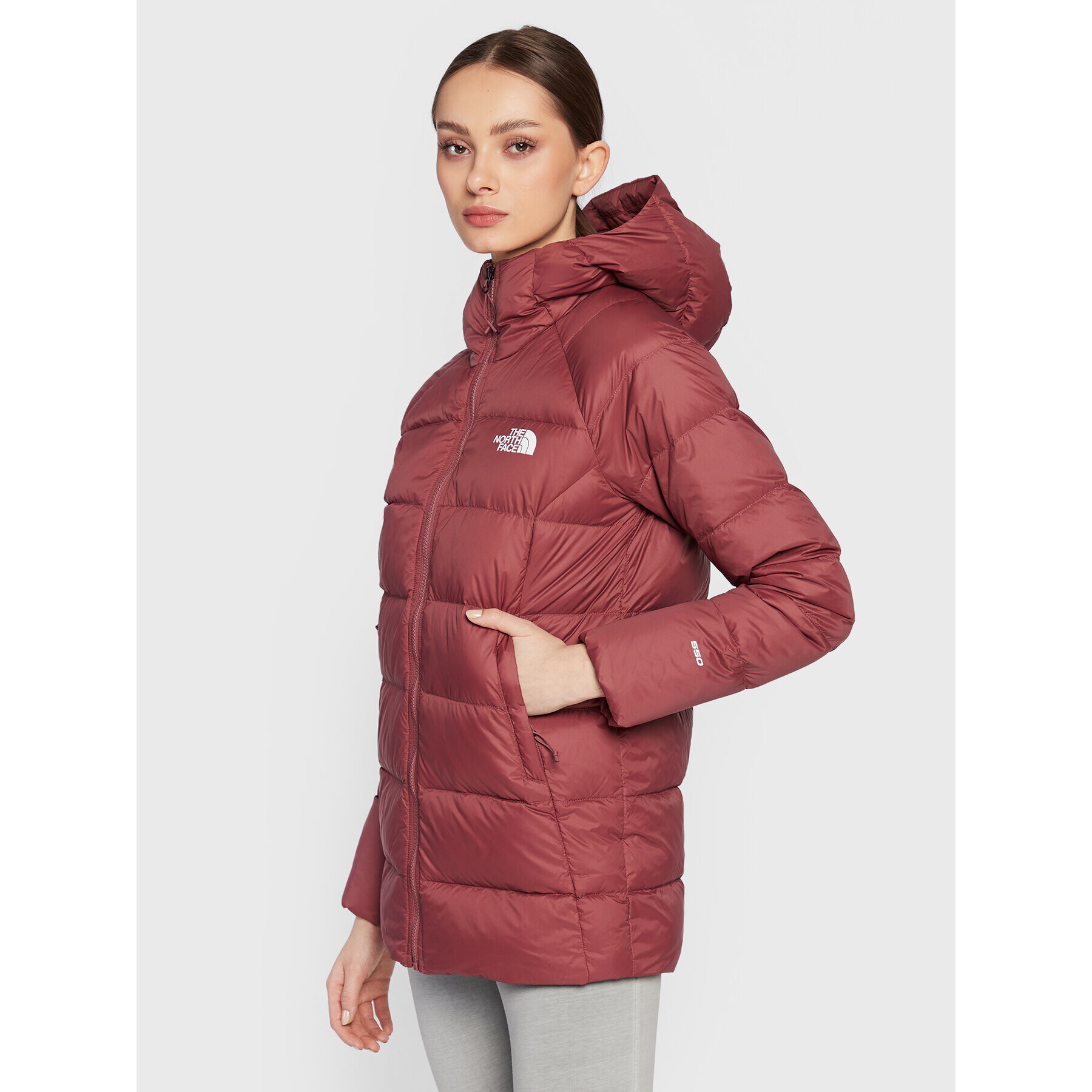 The North Face Пухено яке Hyalite Down NF0A7Z9R Бордо Regular Fit - Pepit.bg