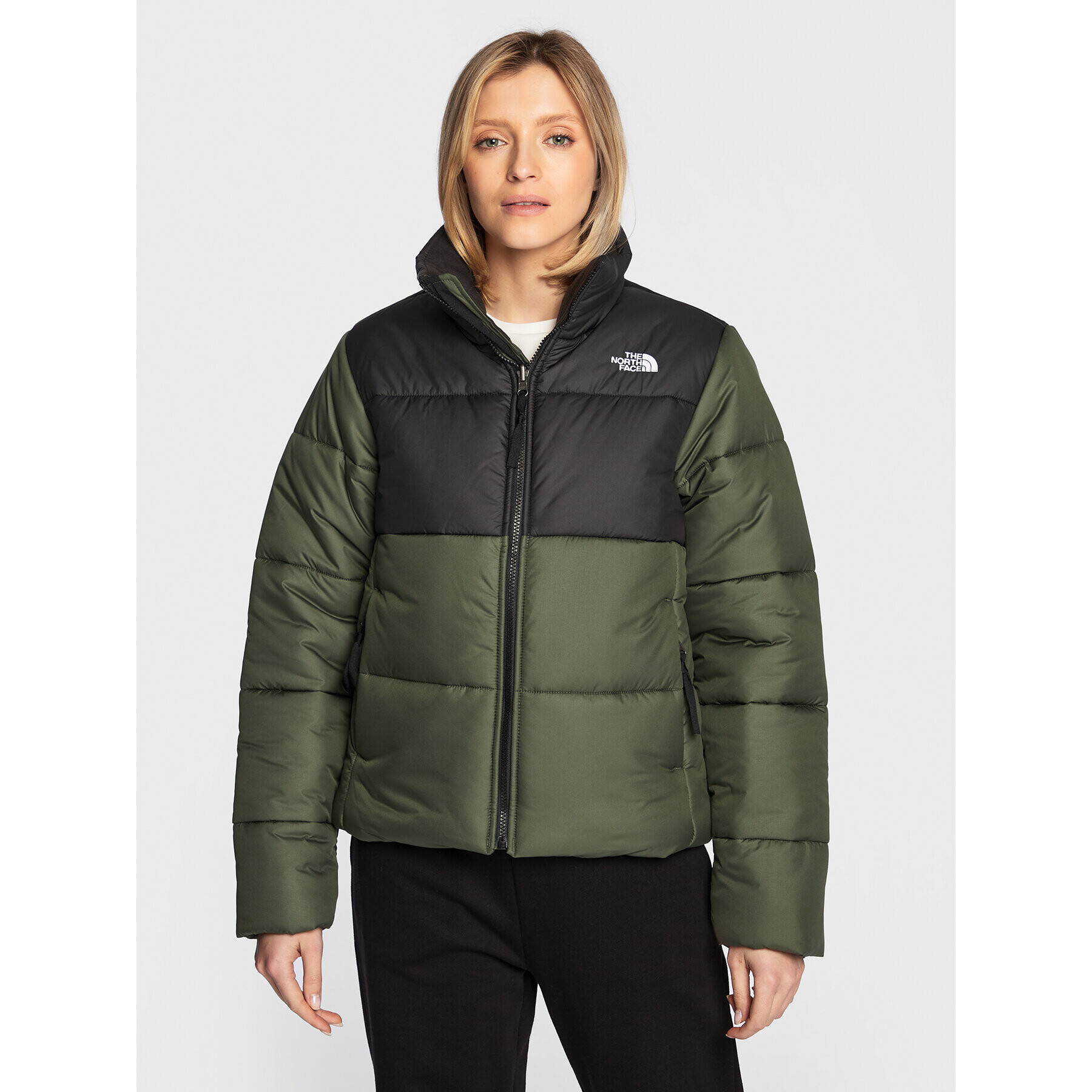 The North Face Пухено яке NF0A4WAP Зелен Regular Fit - Pepit.bg