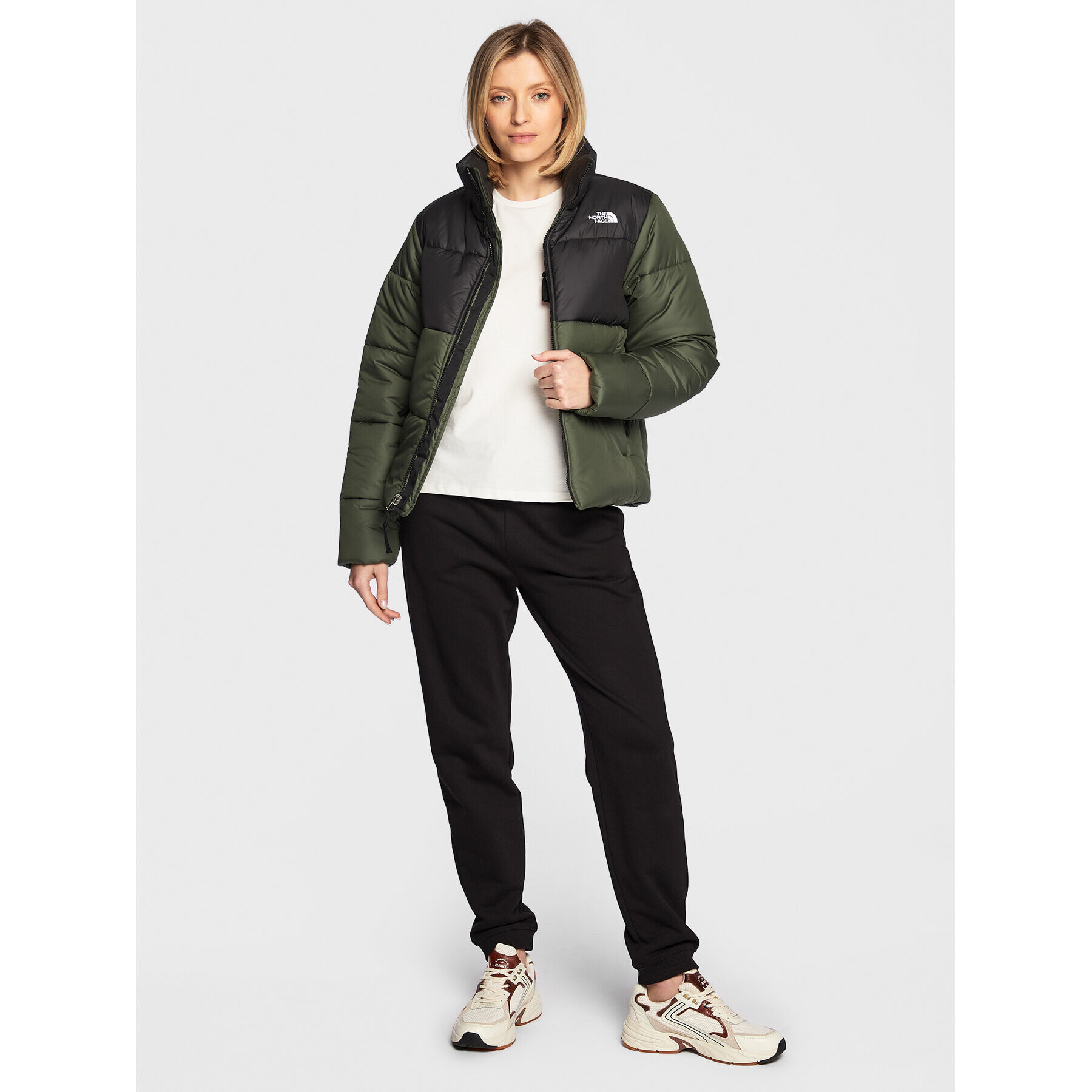 The North Face Пухено яке NF0A4WAP Зелен Regular Fit - Pepit.bg