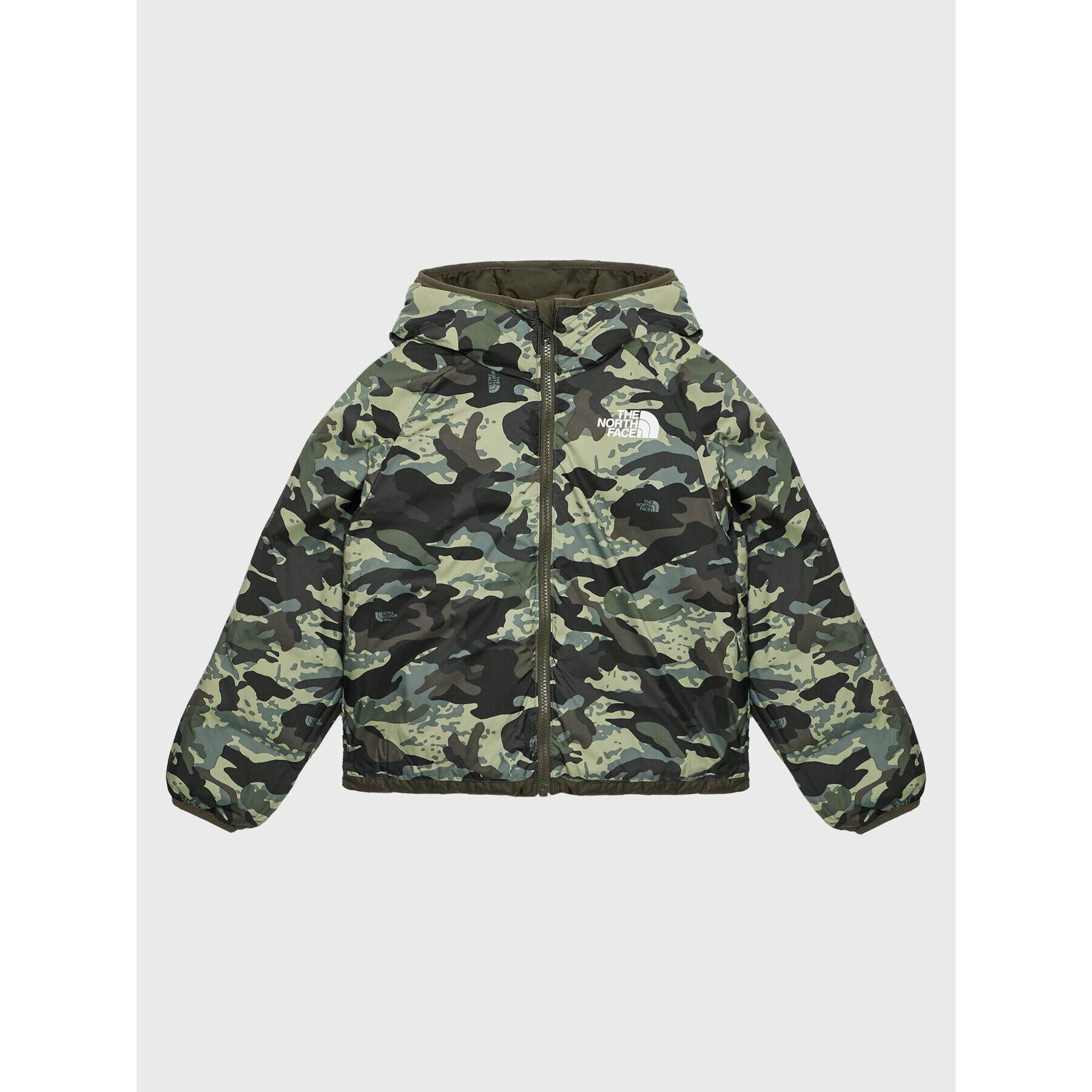 The North Face Пухено яке Printed NF0A7WOP Зелен Regular Fit - Pepit.bg