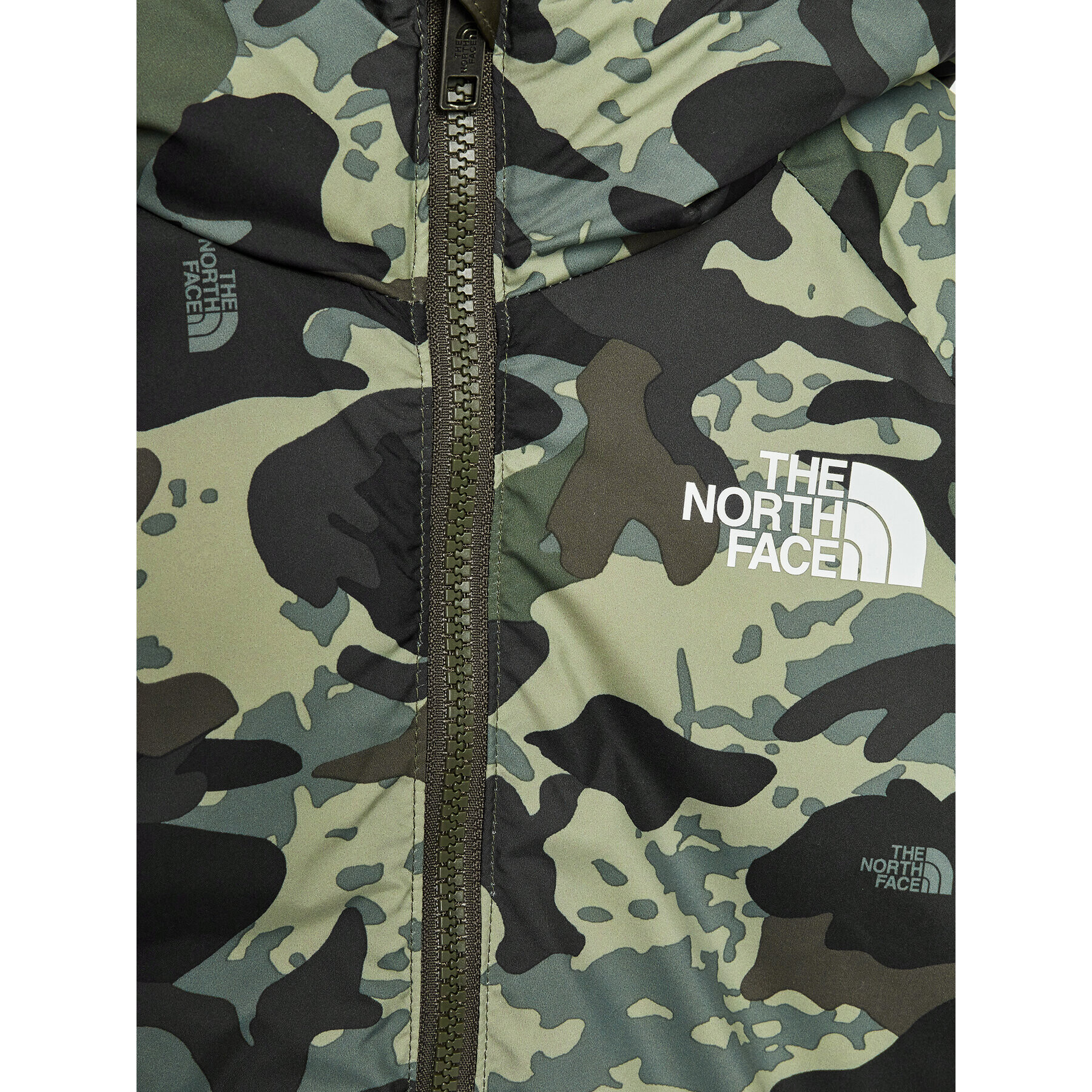 The North Face Пухено яке Printed NF0A7WOP Зелен Regular Fit - Pepit.bg