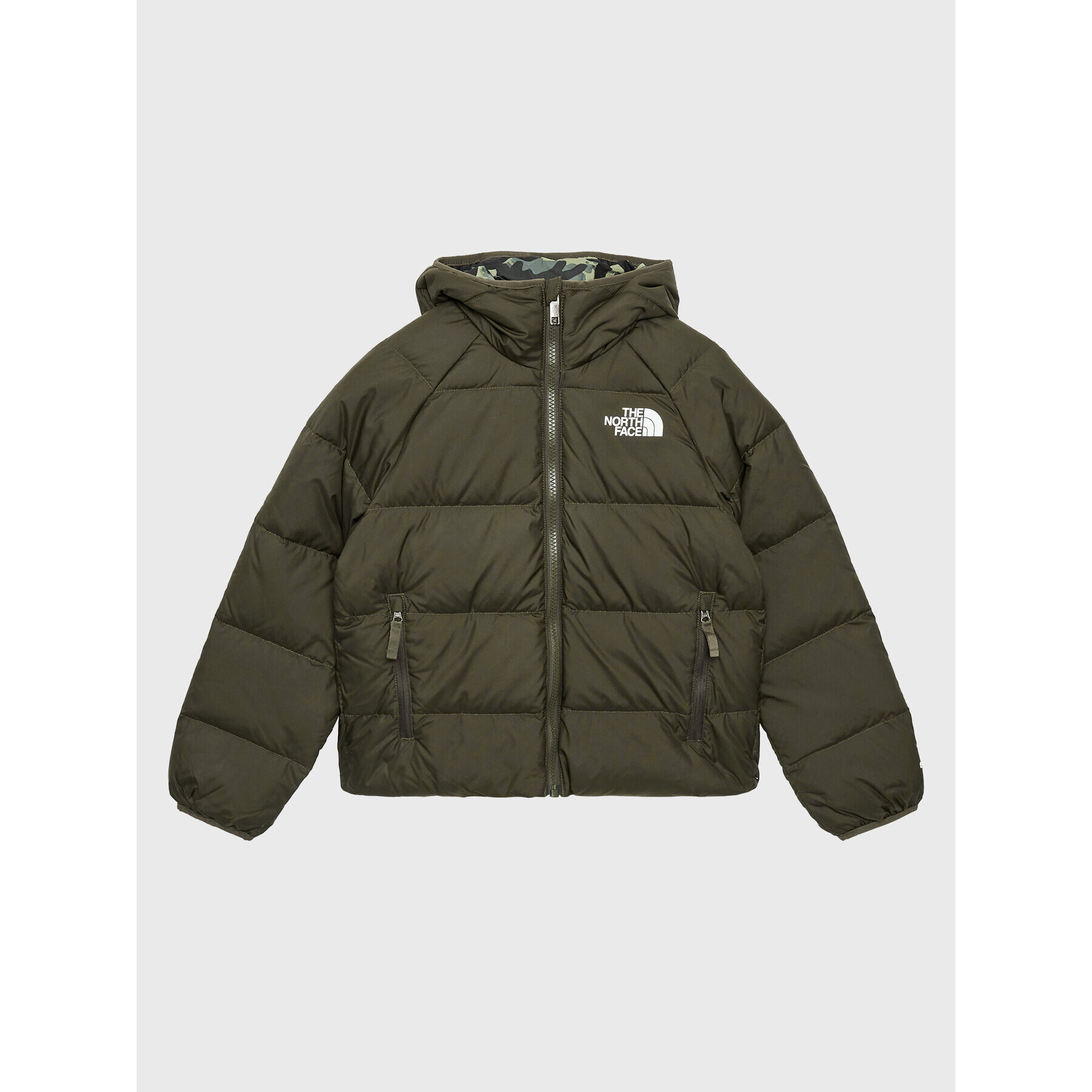 The North Face Пухено яке Printed NF0A7WOP Зелен Regular Fit - Pepit.bg