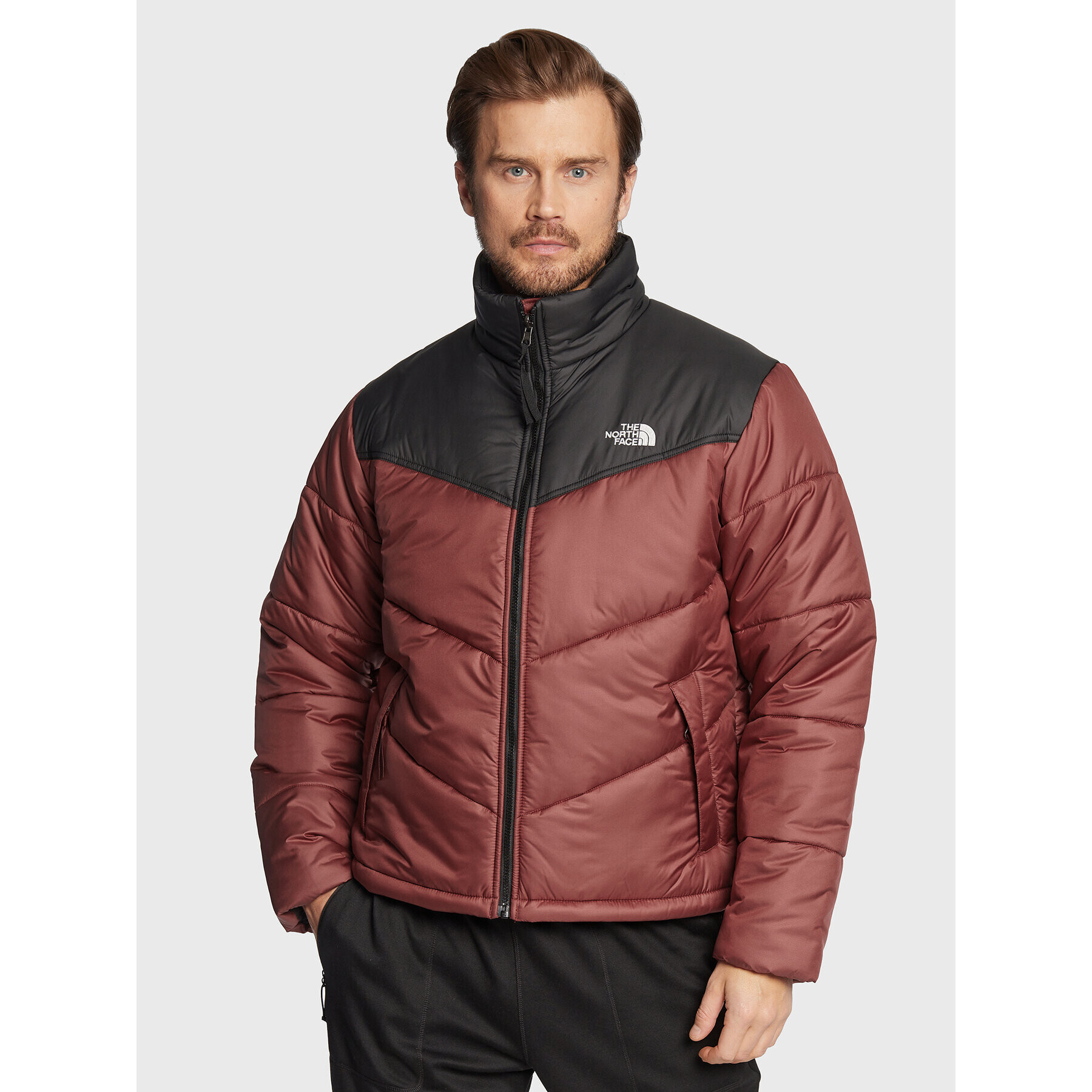 The North Face Пухено яке Saikuru NF0A2VEZ Бордо Regular Fit - Pepit.bg