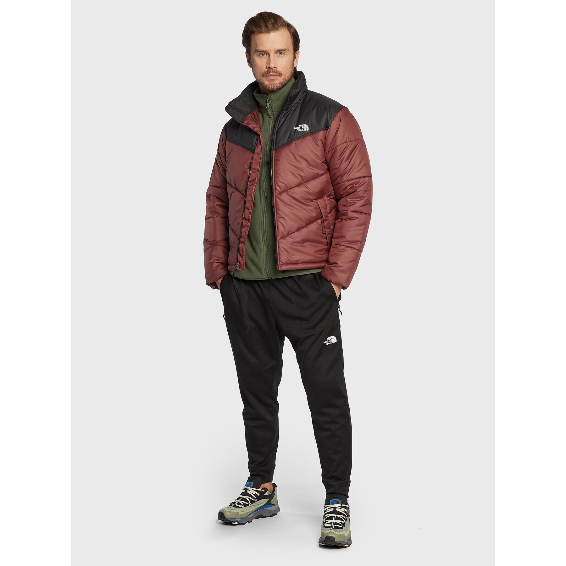 The North Face Пухено яке Saikuru NF0A2VEZ Бордо Regular Fit - Pepit.bg