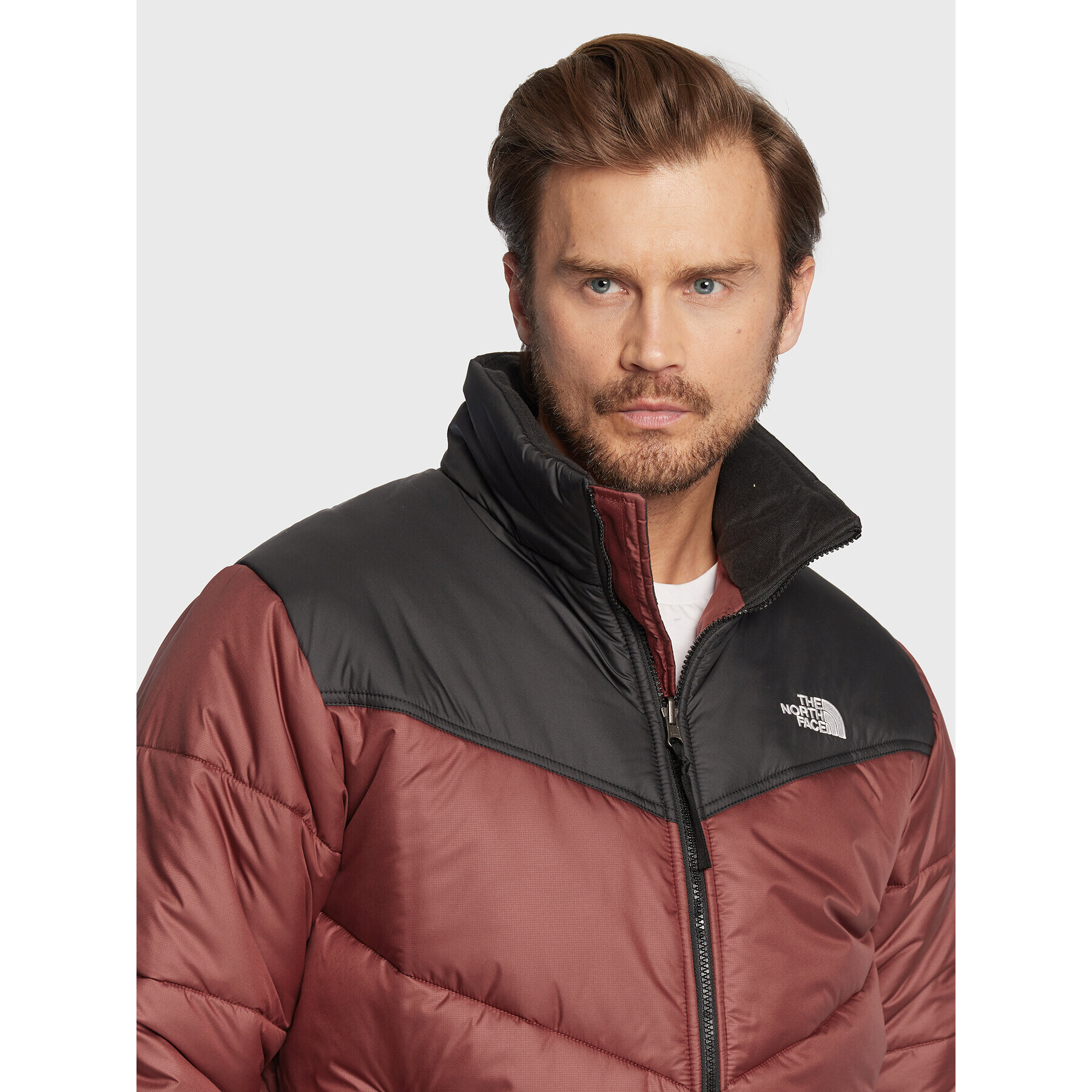 The North Face Пухено яке Saikuru NF0A2VEZ Бордо Regular Fit - Pepit.bg