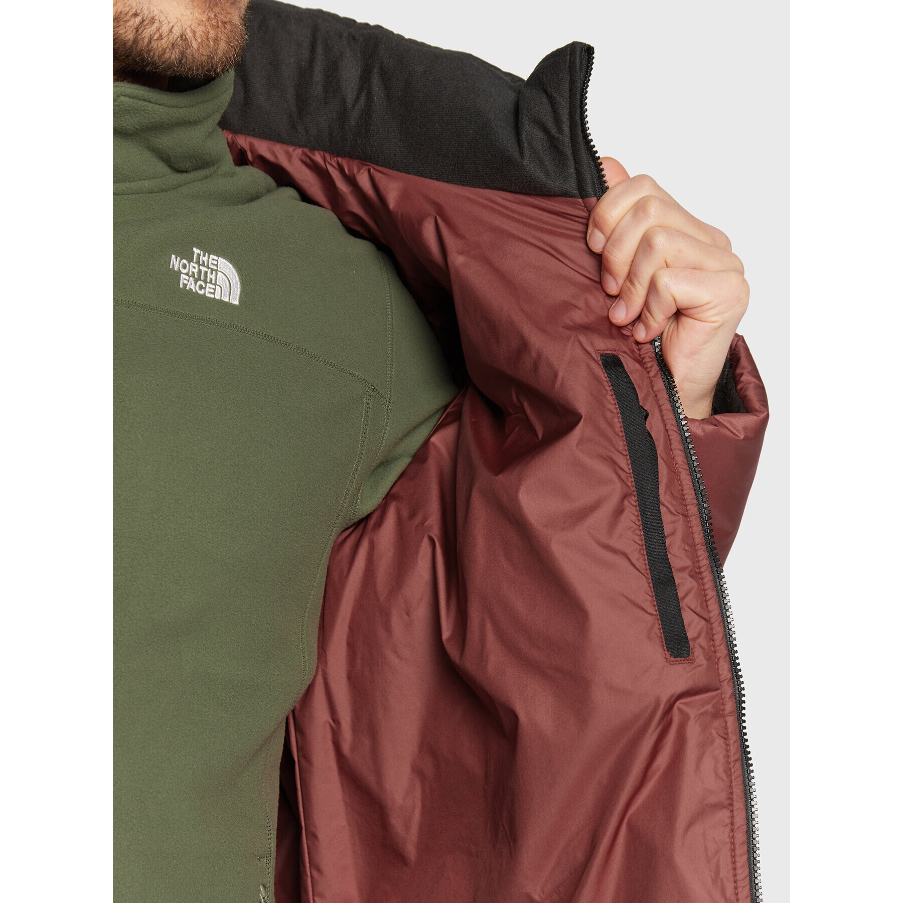 The North Face Пухено яке Saikuru NF0A2VEZ Бордо Regular Fit - Pepit.bg