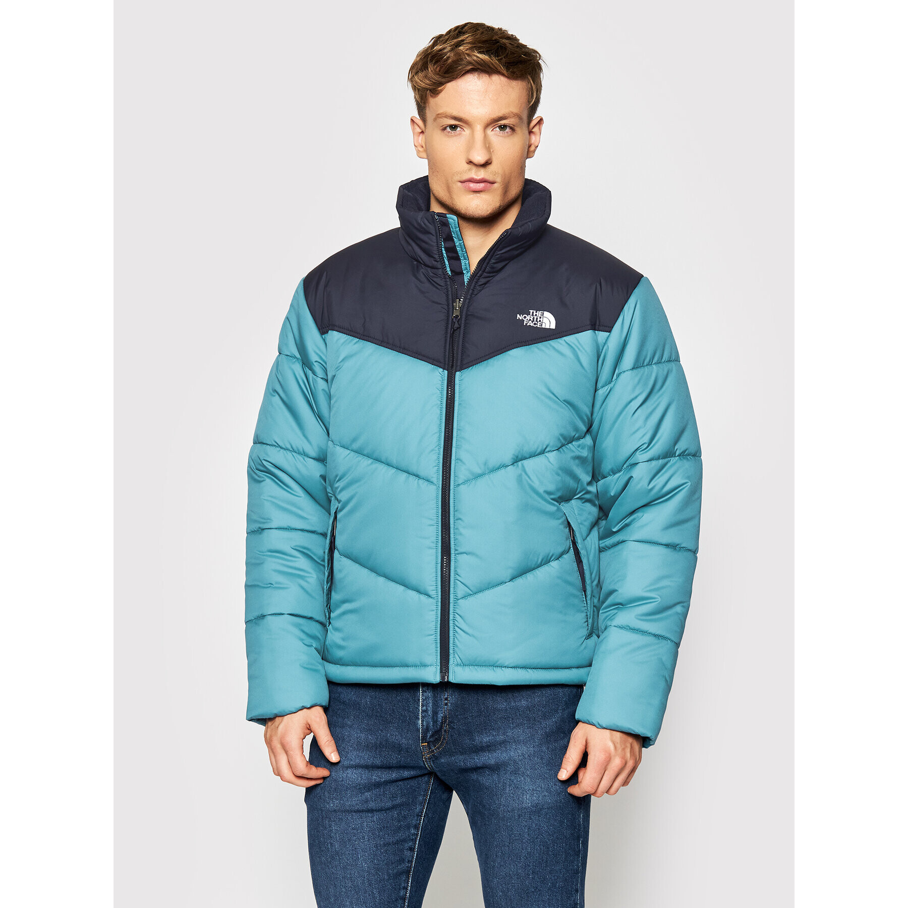 The North Face Пухено яке Saikuru NF0A2VEZ Син Regular Fit - Pepit.bg