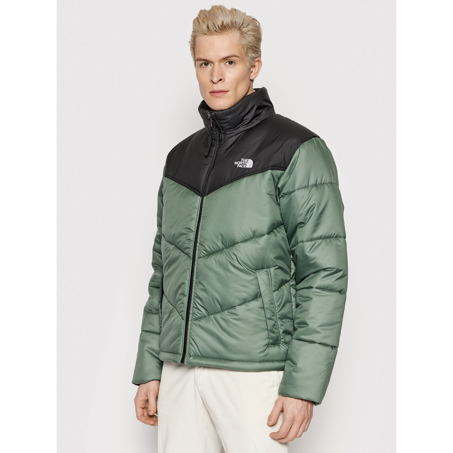 The North Face Пухено яке Saikuru NF0A2VEZ Зелен Regular Fit - Pepit.bg