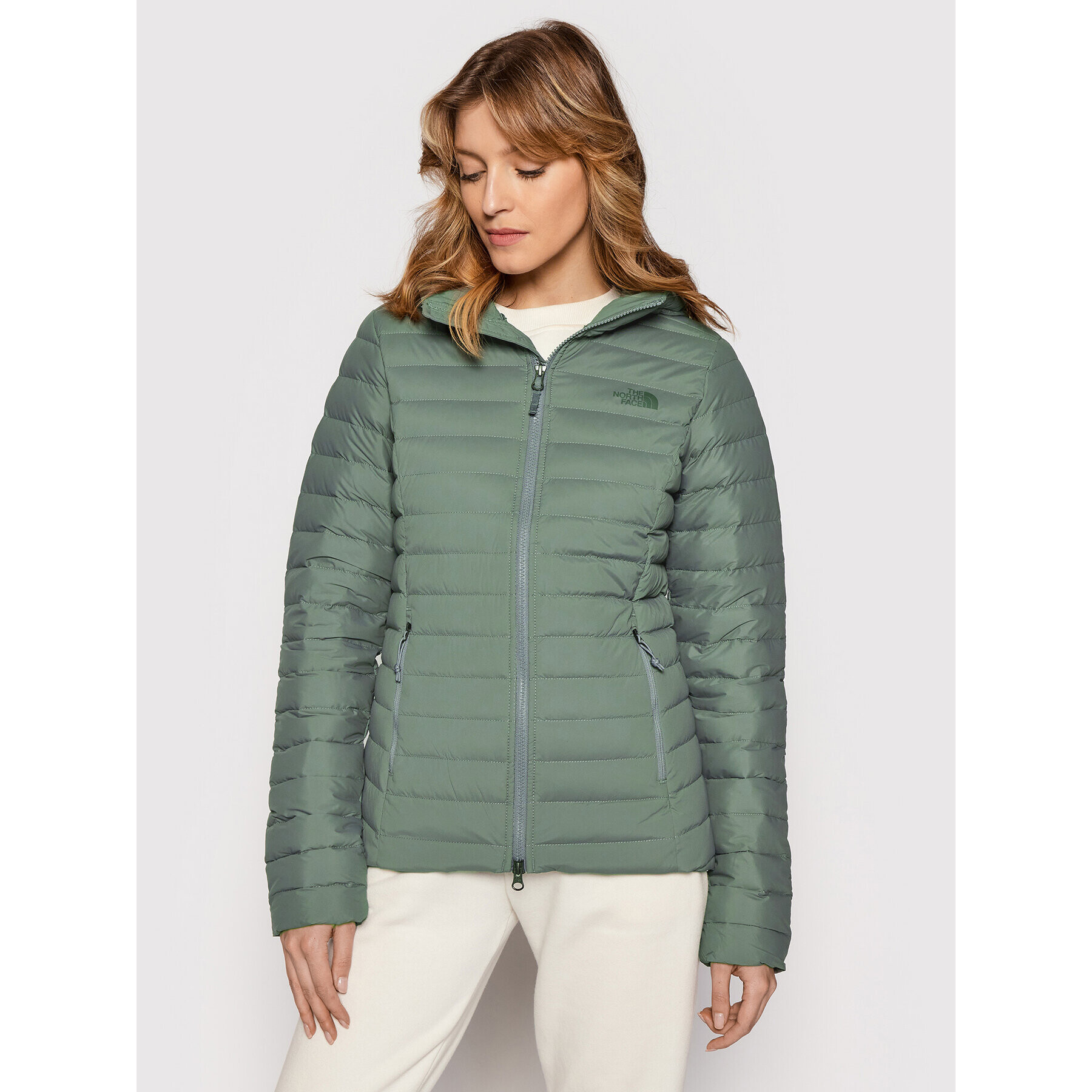 The North Face Пухено яке Stretch NF0A4R4K Зелен Regular Fit - Pepit.bg