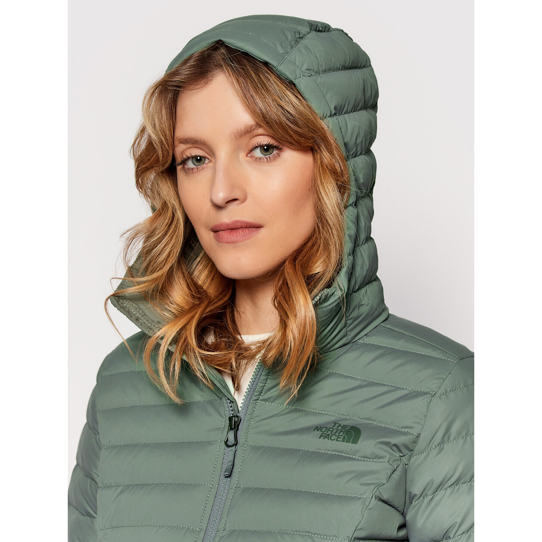 The North Face Пухено яке Stretch NF0A4R4K Зелен Regular Fit - Pepit.bg