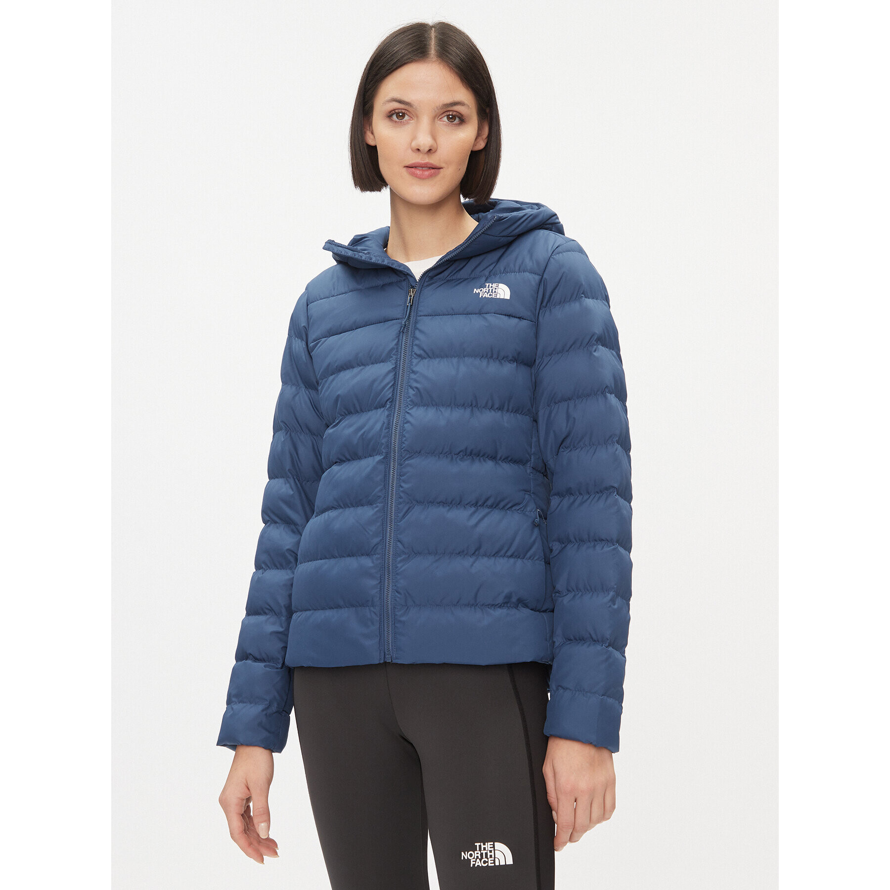 The North Face Пухено яке W Aconcagua 3 Hoodie NF0A84IVHDC1 Син Regular Fit - Pepit.bg