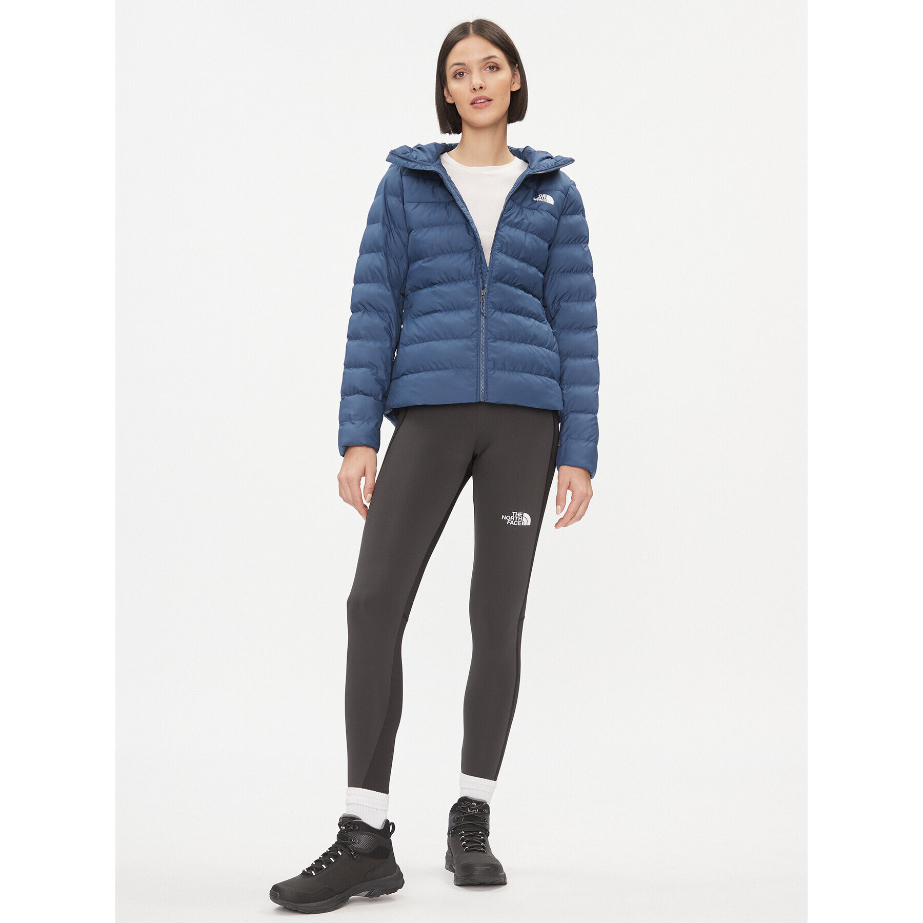 The North Face Пухено яке W Aconcagua 3 Hoodie NF0A84IVHDC1 Син Regular Fit - Pepit.bg