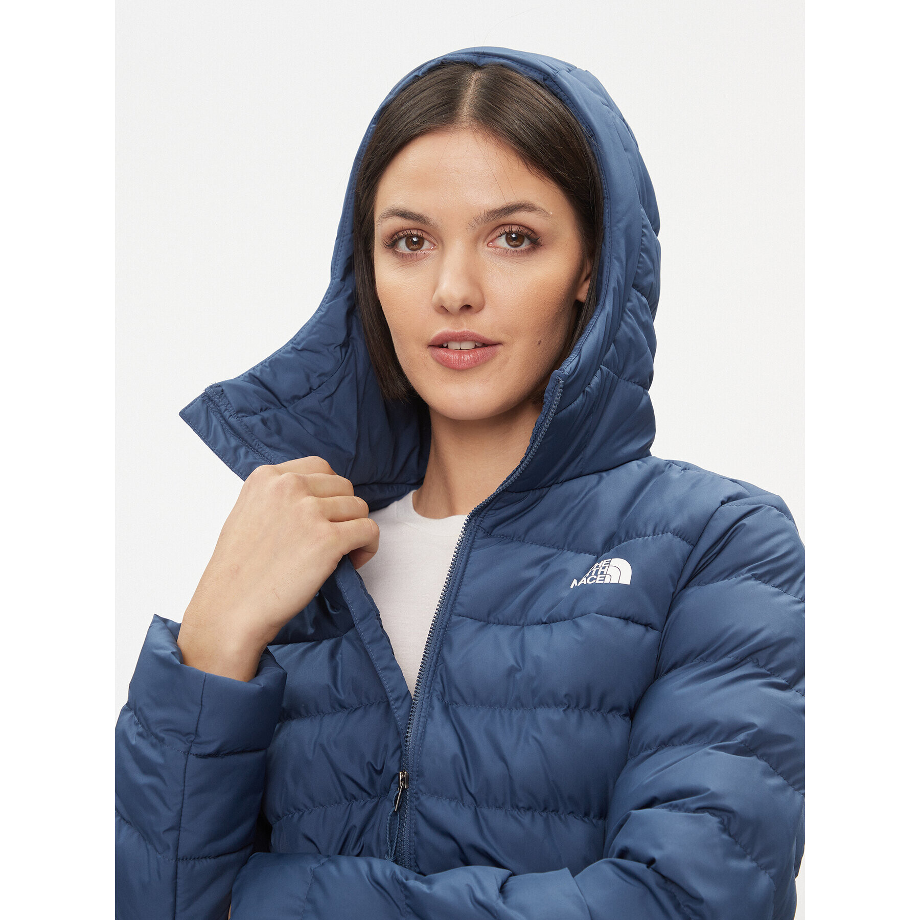 The North Face Пухено яке W Aconcagua 3 Hoodie NF0A84IVHDC1 Син Regular Fit - Pepit.bg