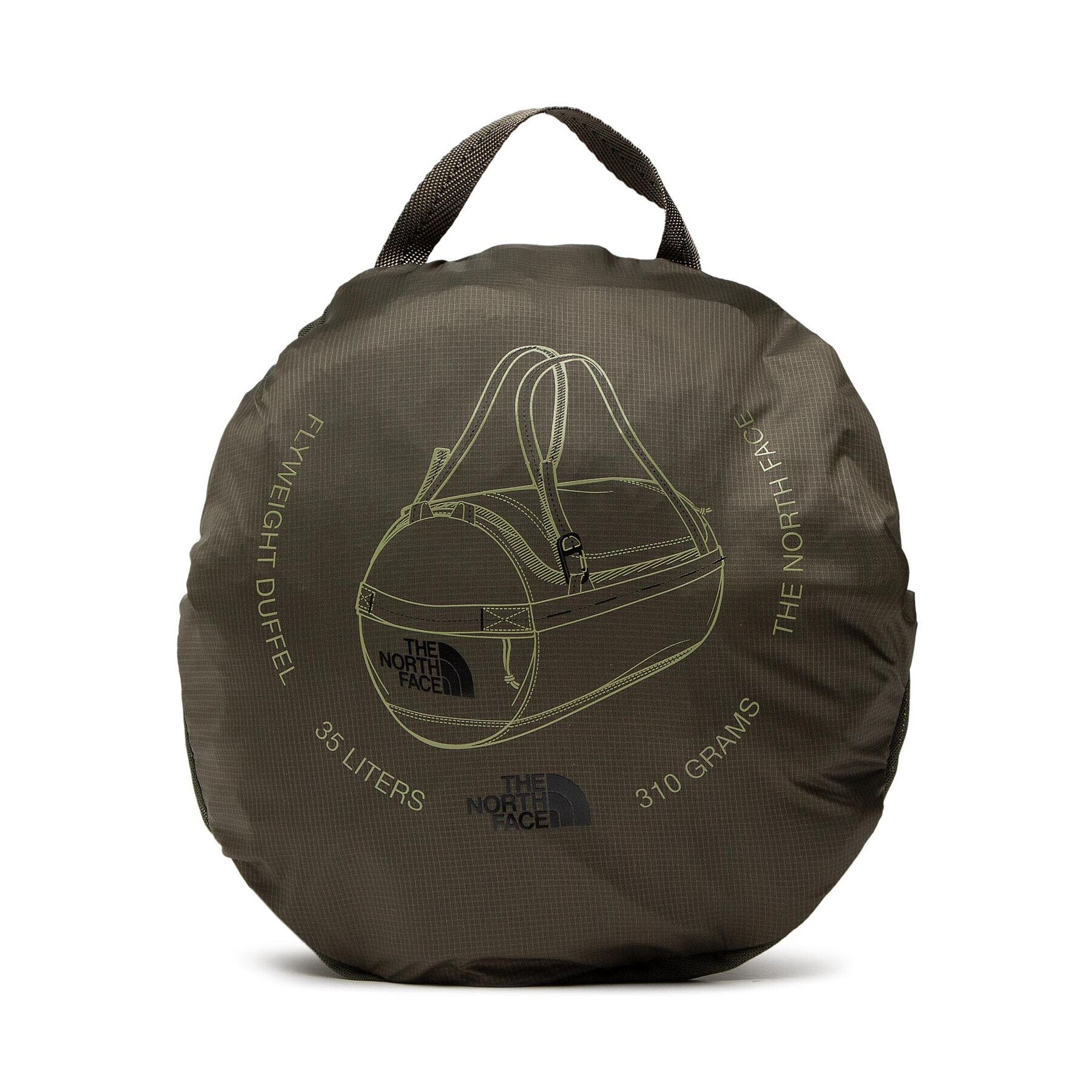 The North Face Сак Flyweight Duffel NF0A52TL21L1 Зелен - Pepit.bg