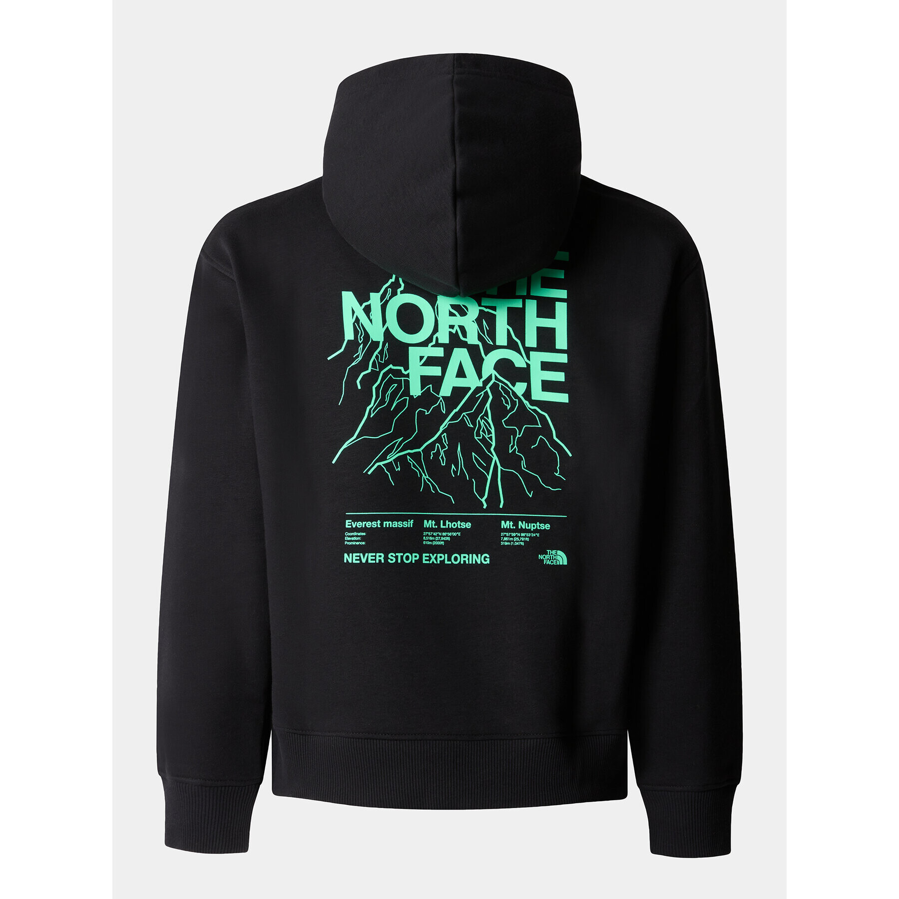 The North Face Суитшърт B Mountain Line HoodieNF0A8599JK31 Черен Regular Fit - Pepit.bg