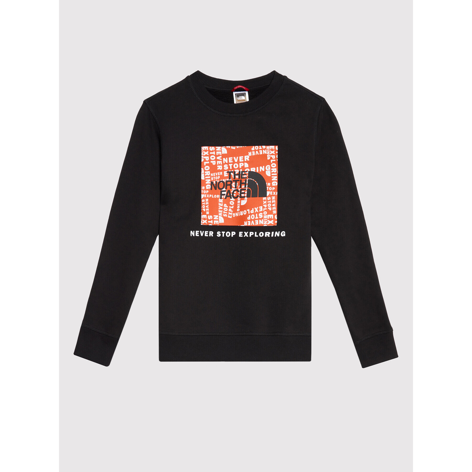 The North Face Суитшърт Box Crew NF0A37FY Черен Regular Fit - Pepit.bg