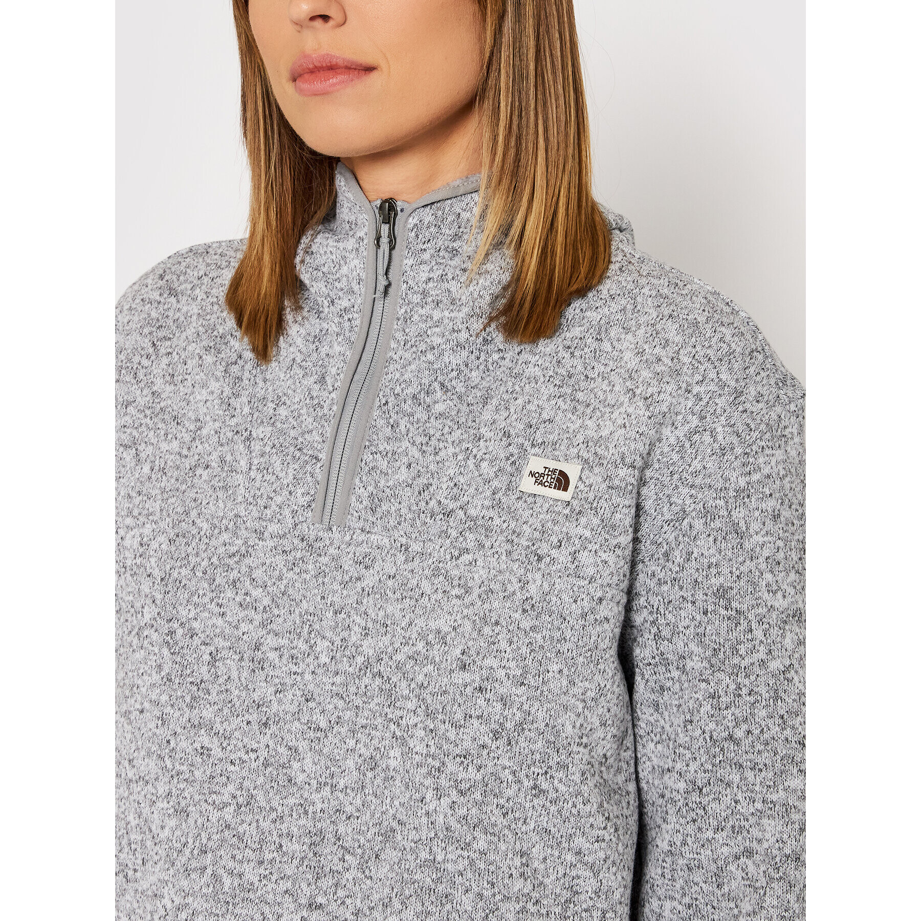 The North Face Суитшърт Crescent Popover NF0A5A9Z Сив Regular Fit - Pepit.bg
