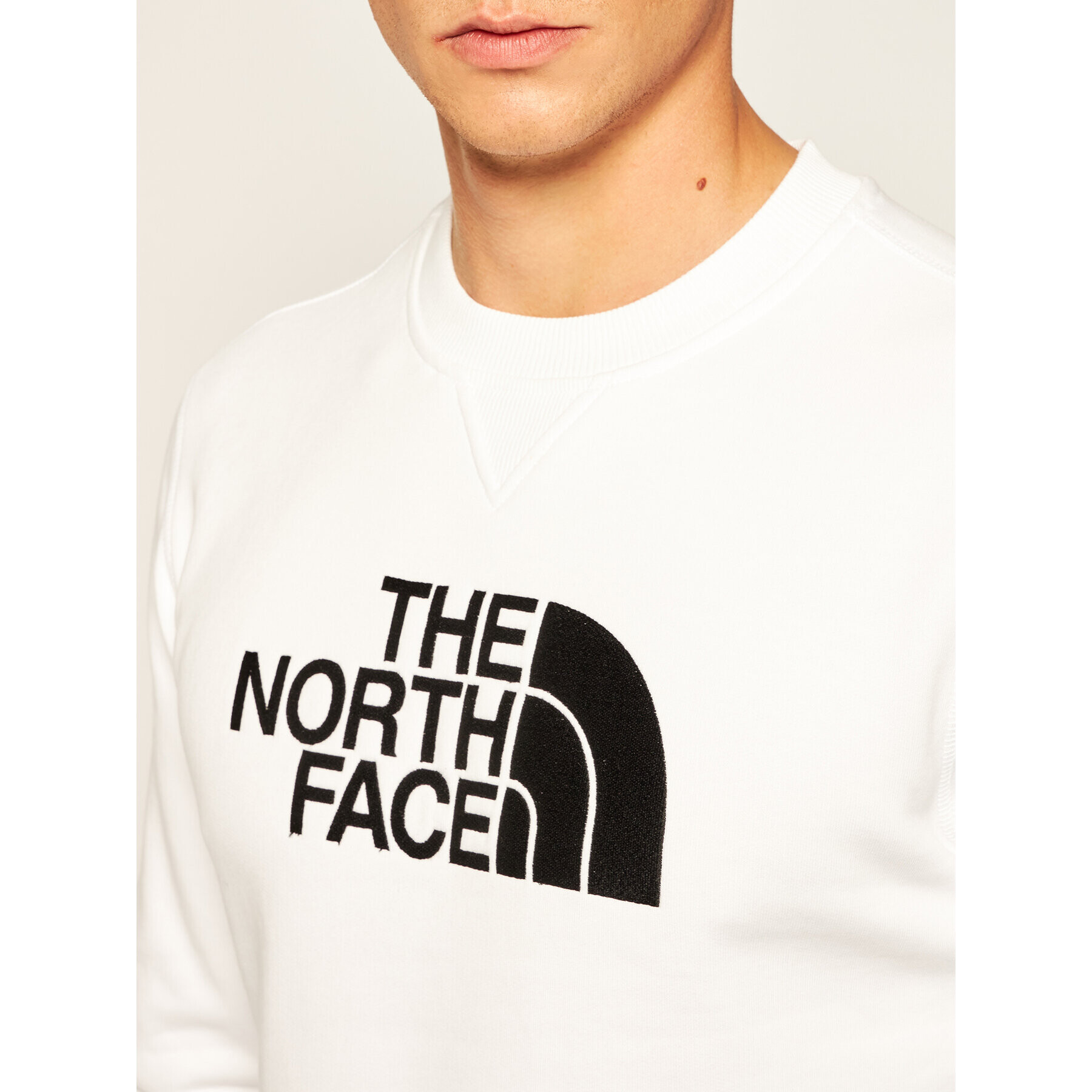 The North Face Суитшърт Drew Peak Crew NF0A4SVR Бял Regular Fit - Pepit.bg