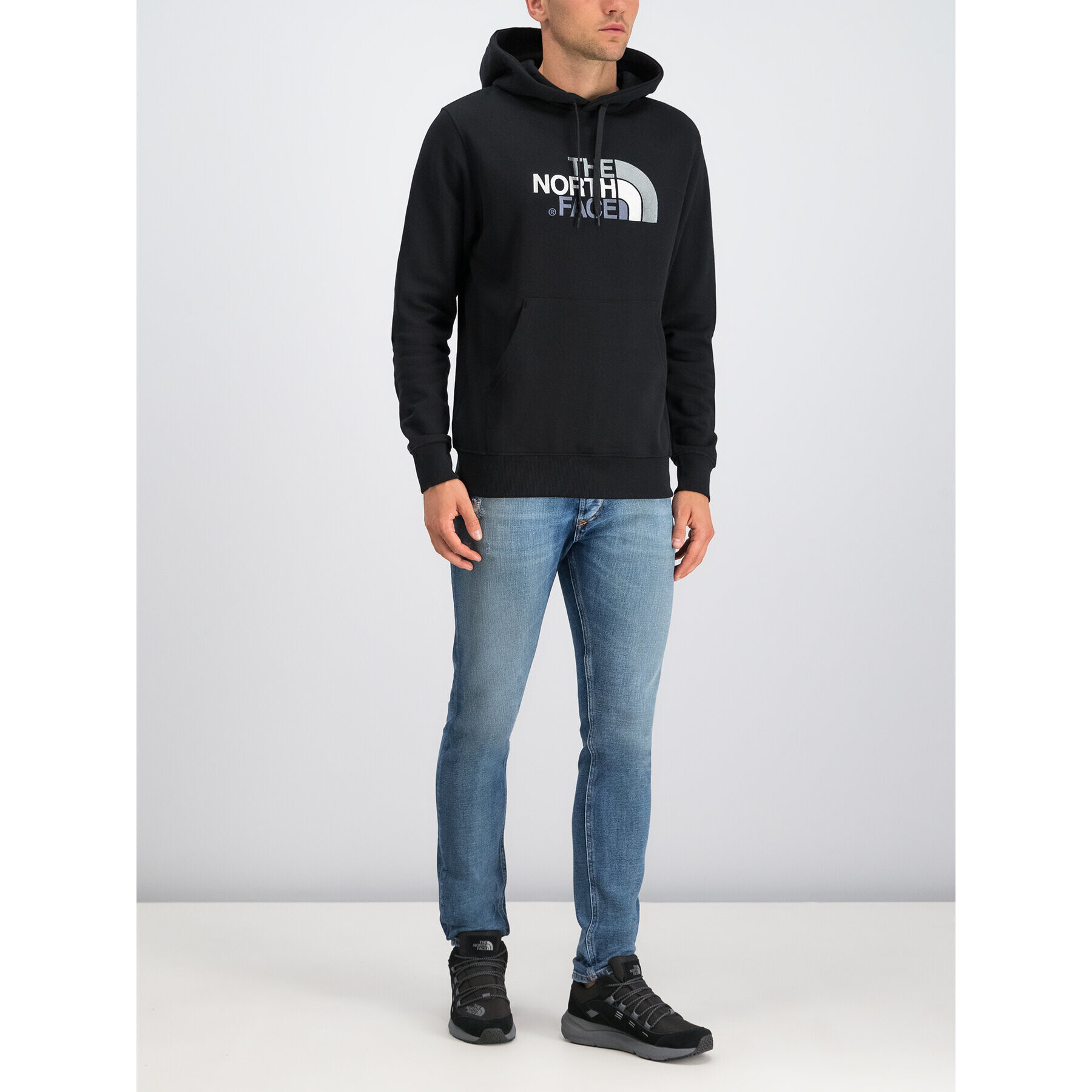 The North Face Суитшърт Drew Peak NF00AHJY Черен Regular Fit - Pepit.bg